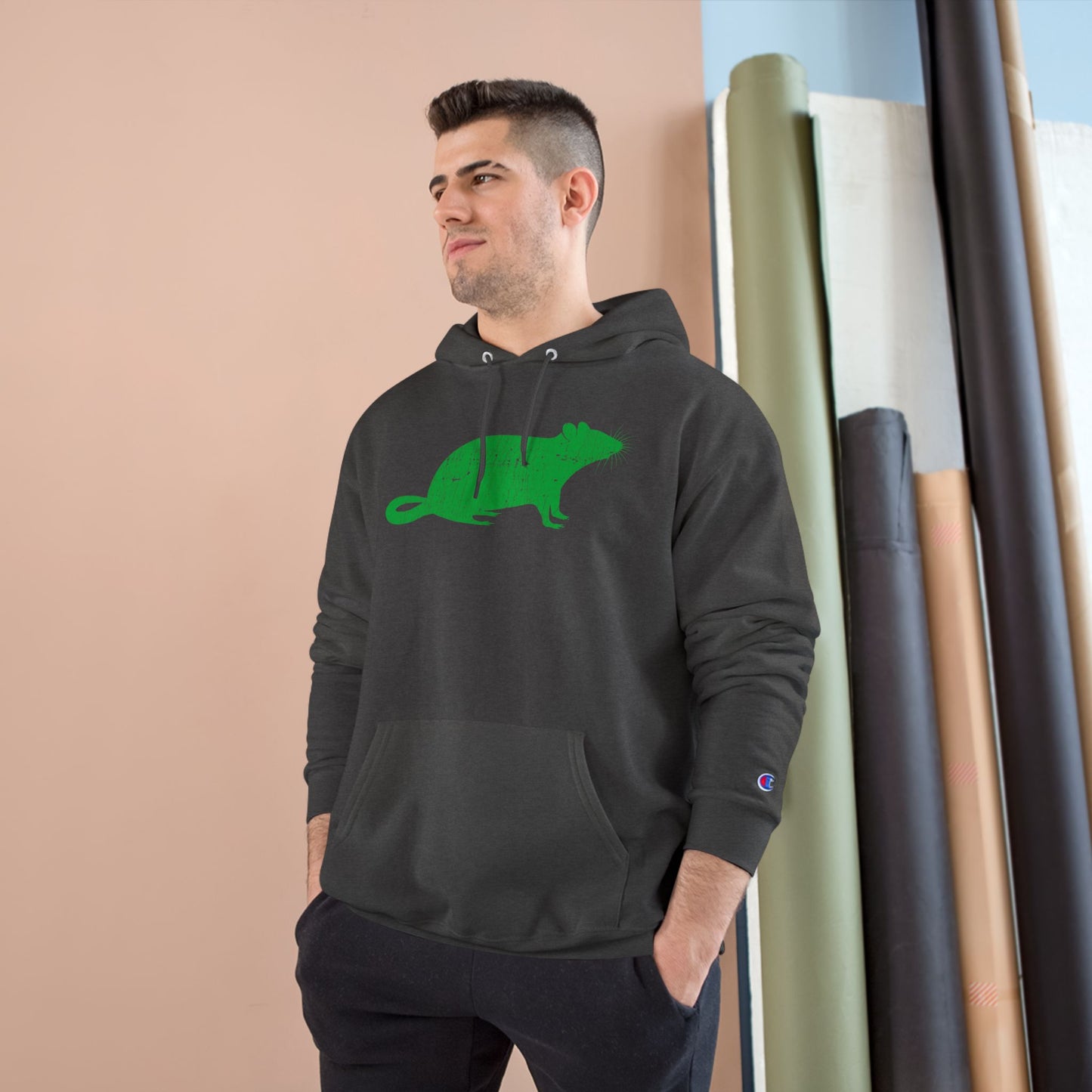 RAT DISTRESSED-Champion Hoodie