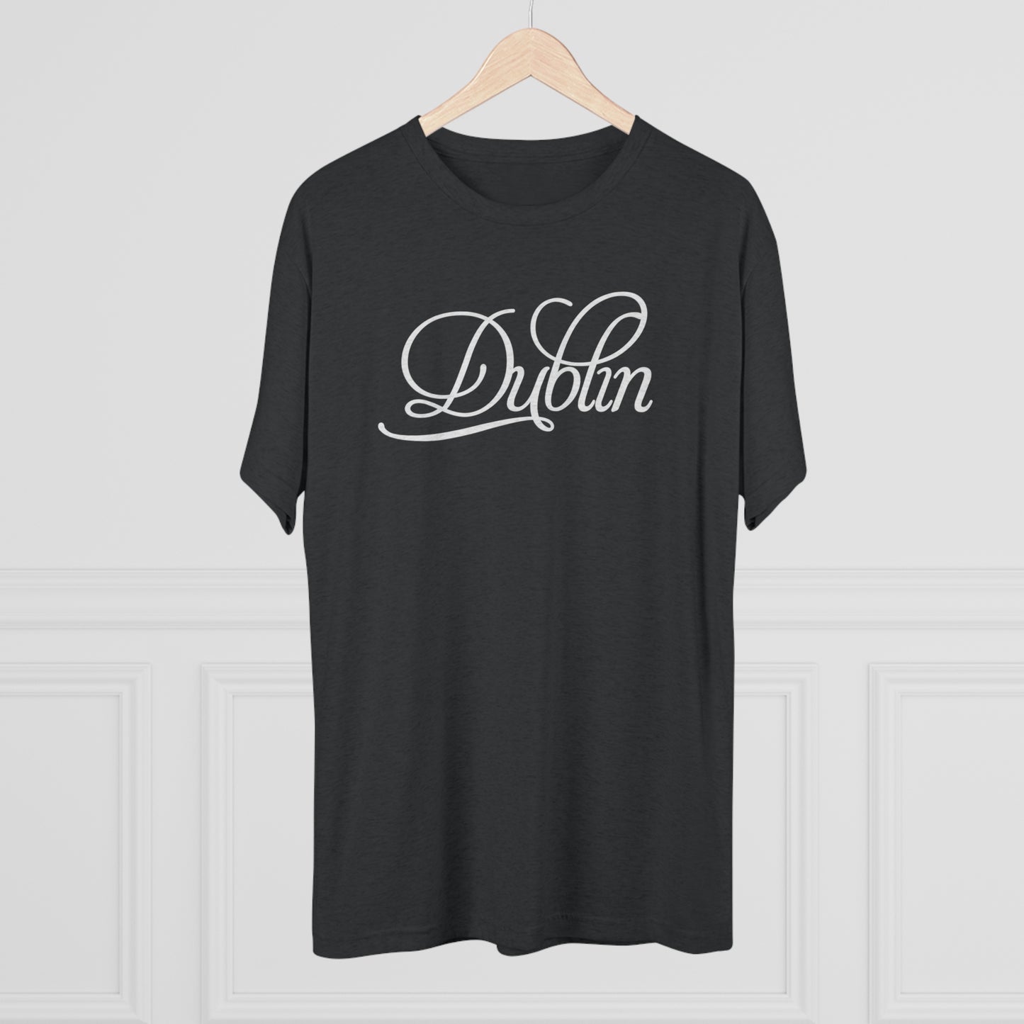 Dublin (simple script)-Unisex Tri-Blend Crew Tee