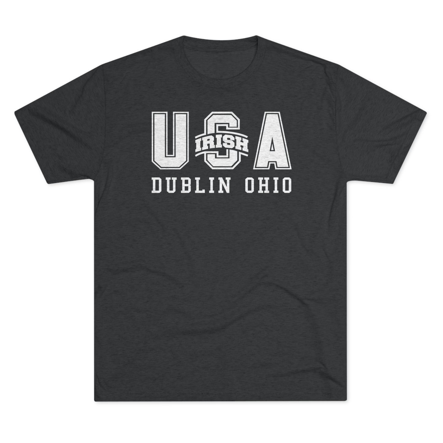 USA-SCIOTO LOGO SUBSTITUTE_DUBLIN OHIO-Unisex Tri-Blend Crew Tee