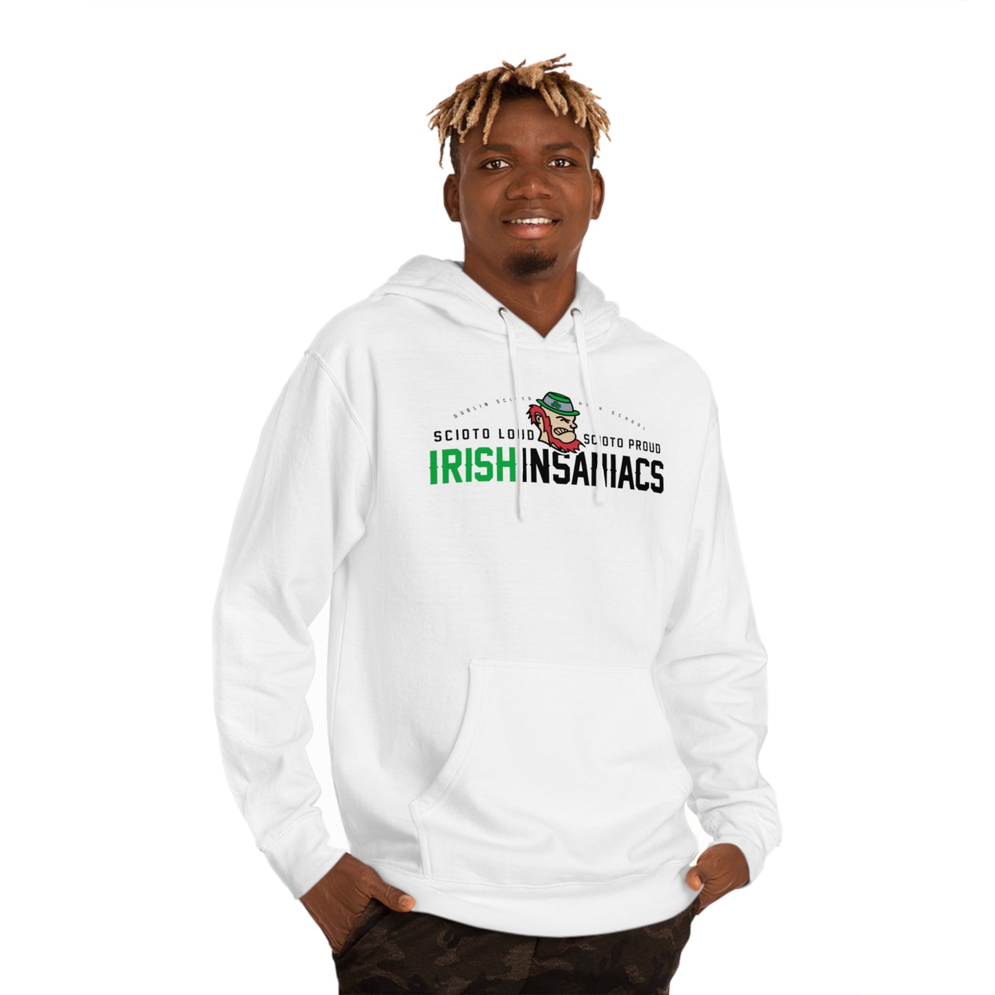 IRISH INSANIACS_LEPRECHAUN-Unisex Hooded Sweatshirt