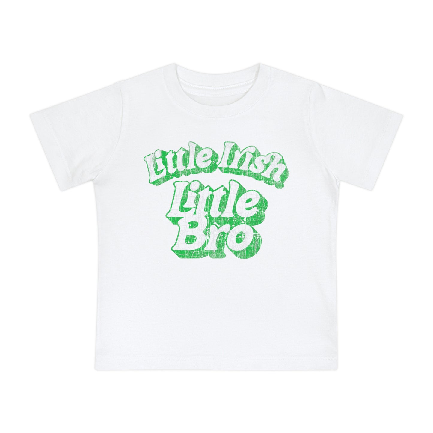 LITTLE IRISH LITTLE BRO (distressed) - Baby Short Sleeve T-Shirt