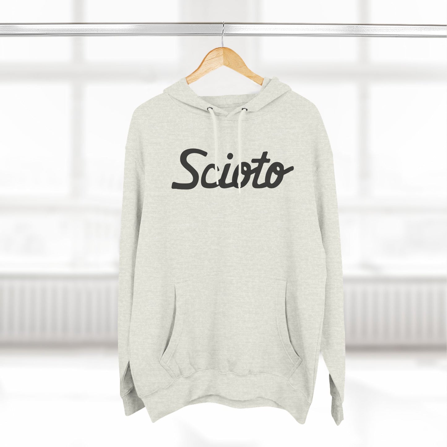 SCIOTO SCRIPT-Unisex Three-Panel Fleece Hoodie