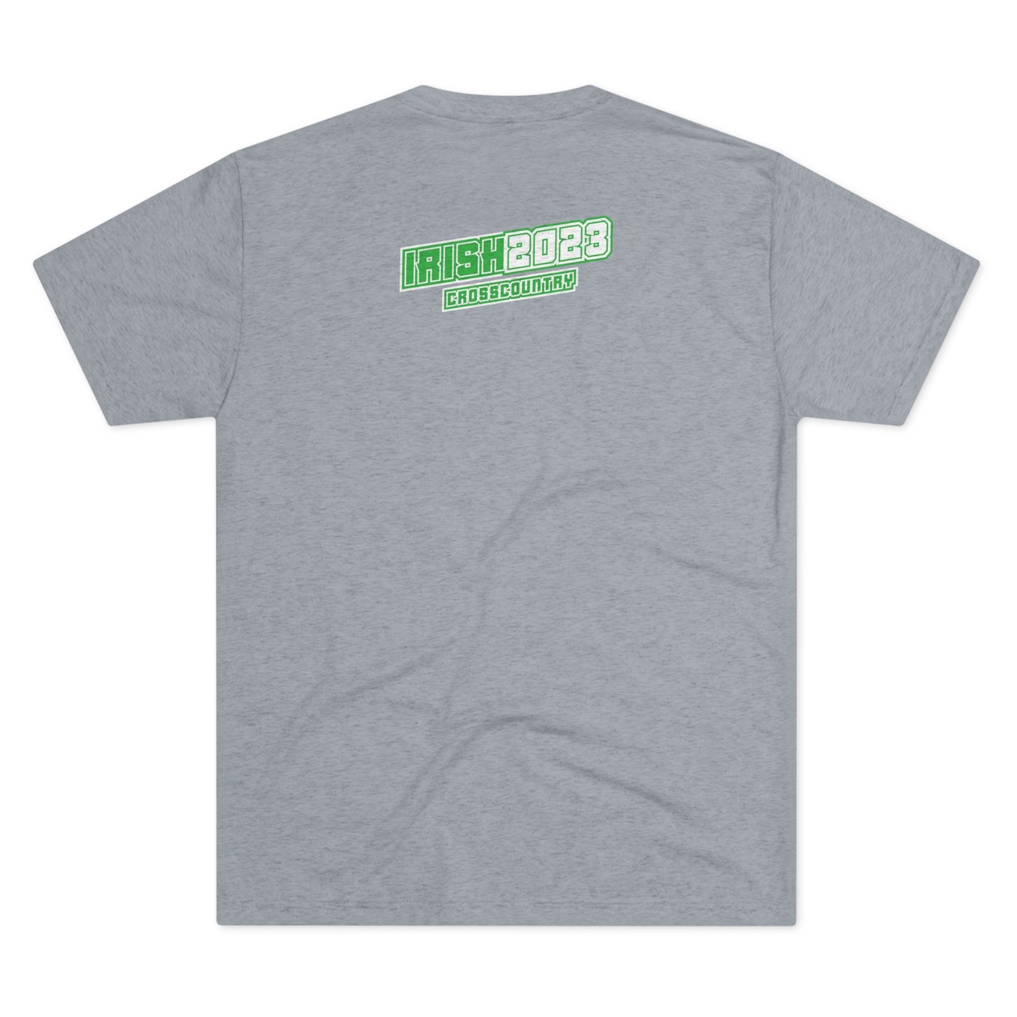 WINGED SPIKE (upper chest) XC graphic - IRISH 2023_CC(back)k-Unisex Tri-Blend Crew Tee