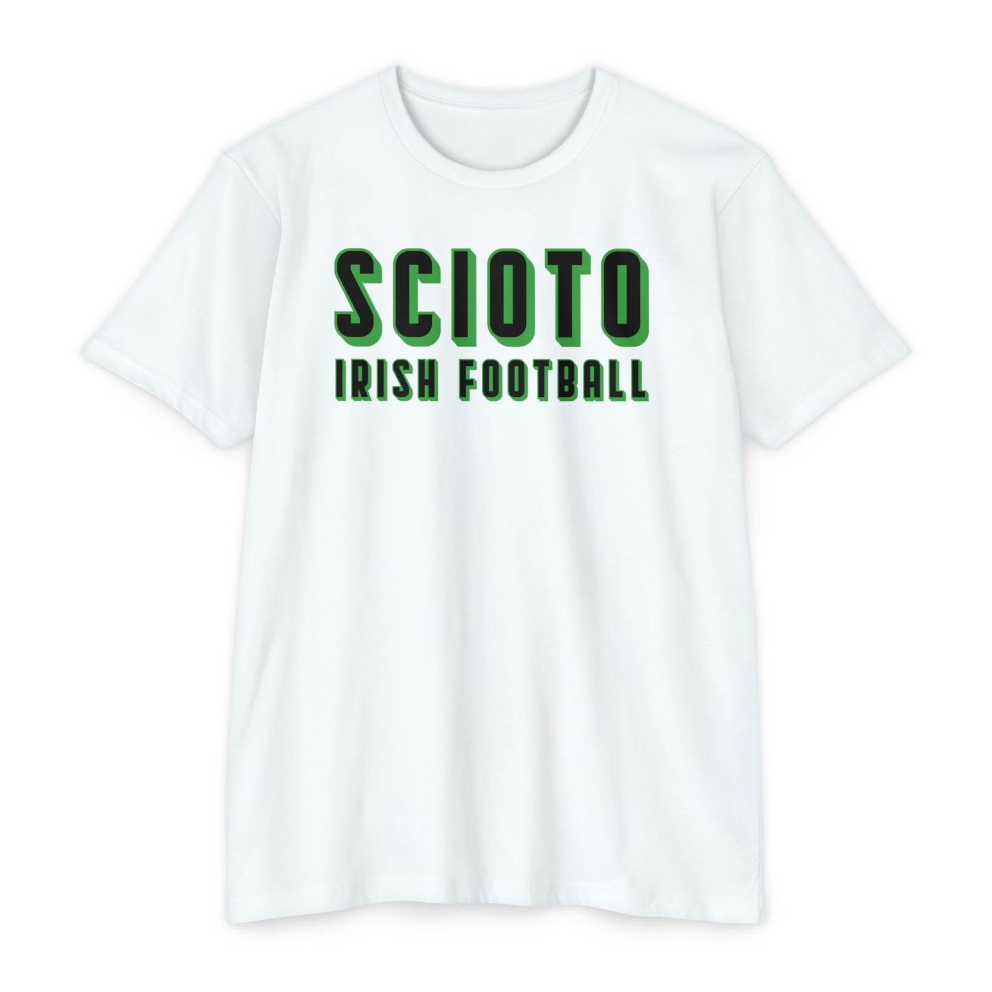 SCIOTO IRISH FOOTBALL (3D)-Unisex CVC Jersey T-shirt