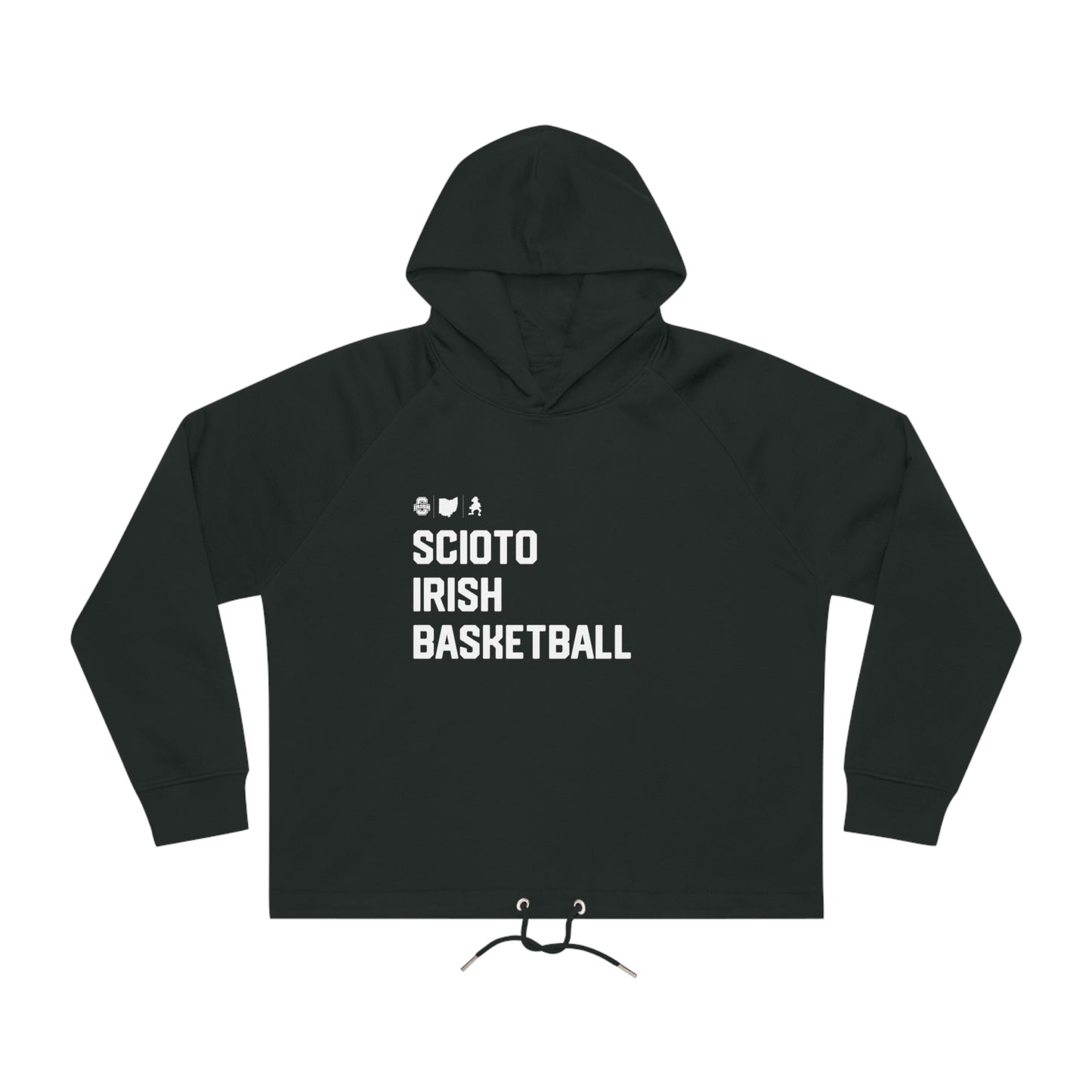 SCIOTO IRISH BASKETBALL_ICONS-Women's Bower Cropped Hoodie Sweatshirt
