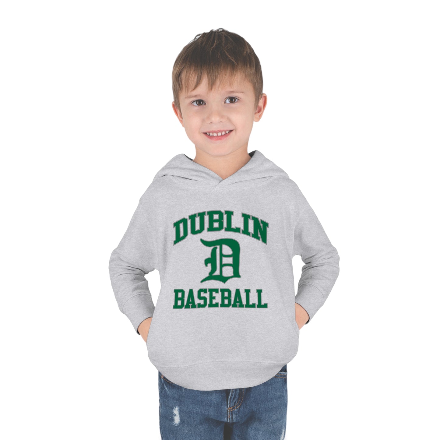 DUBLIN BASEBALL_script D-Toddler Pullover Fleece Hoodie
