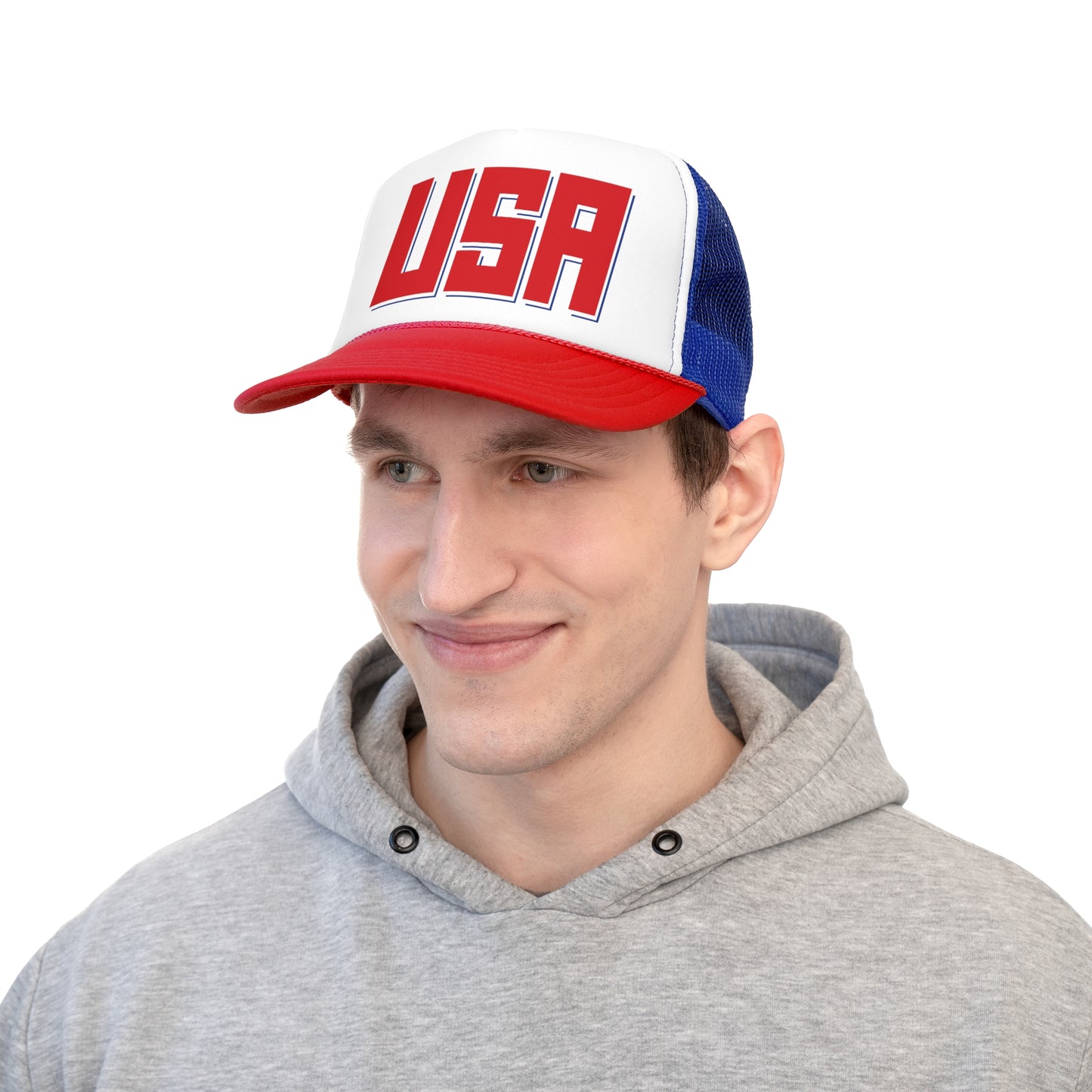 USA (offset slanted)-Trucker Caps