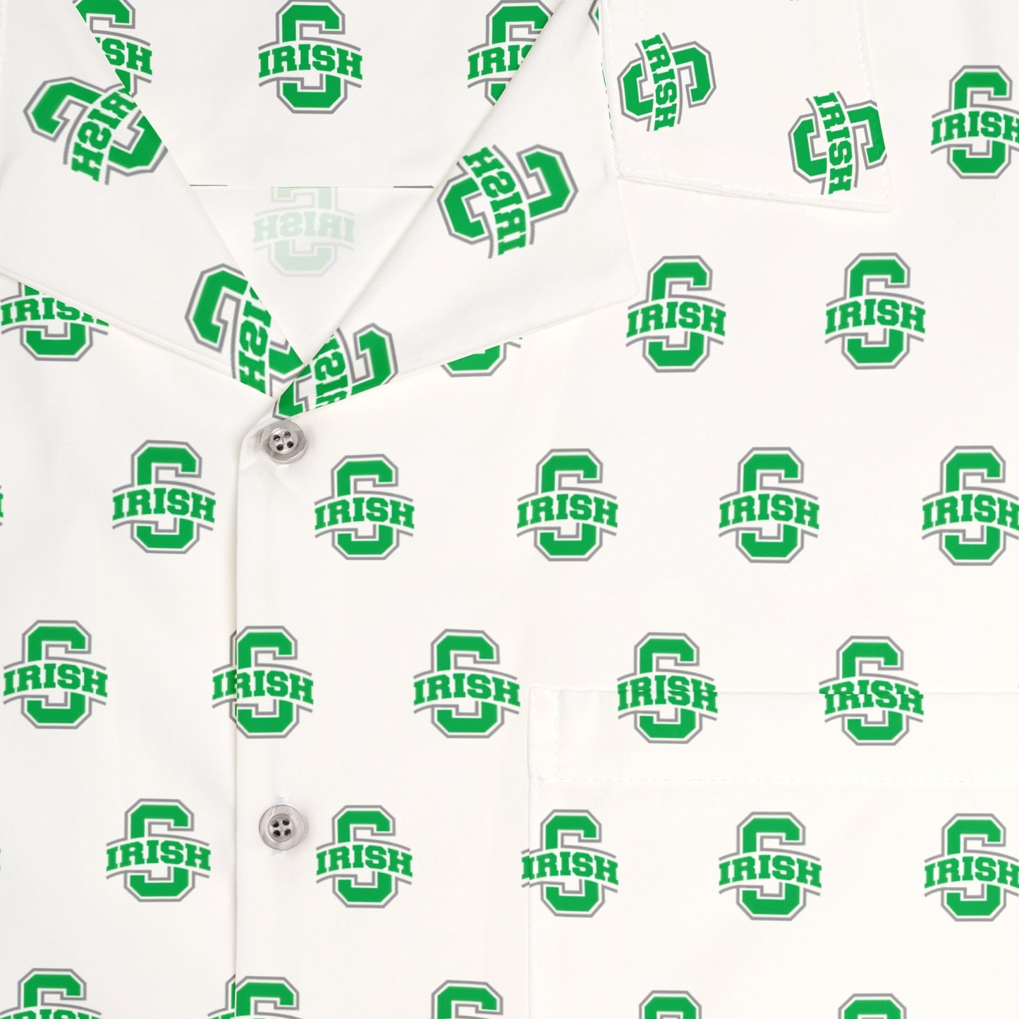 SCIOTO IRISH LOGO-Men's Hawaiian Shirt (AOP)