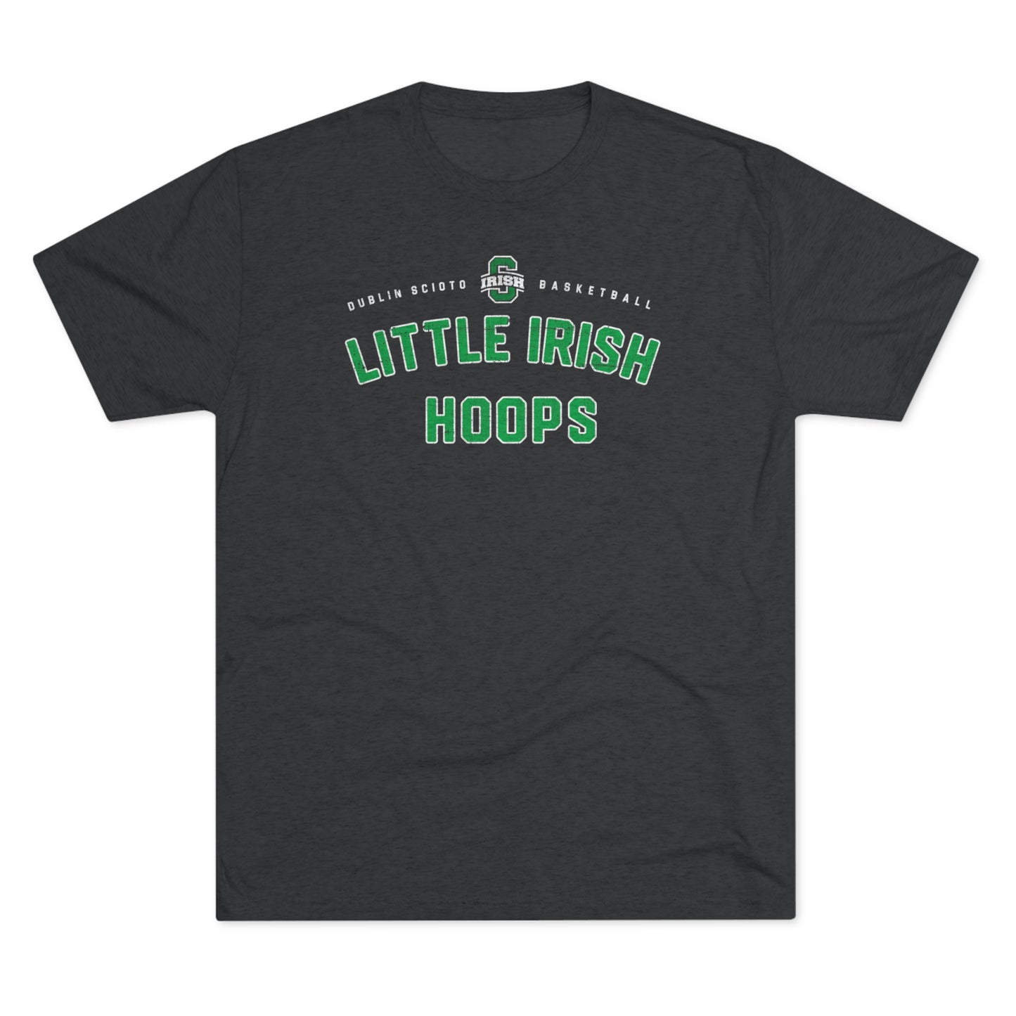 LITTLE IRISH HOOPS-ARCHED TYPE-Unisex Tri-Blend Crew Tee