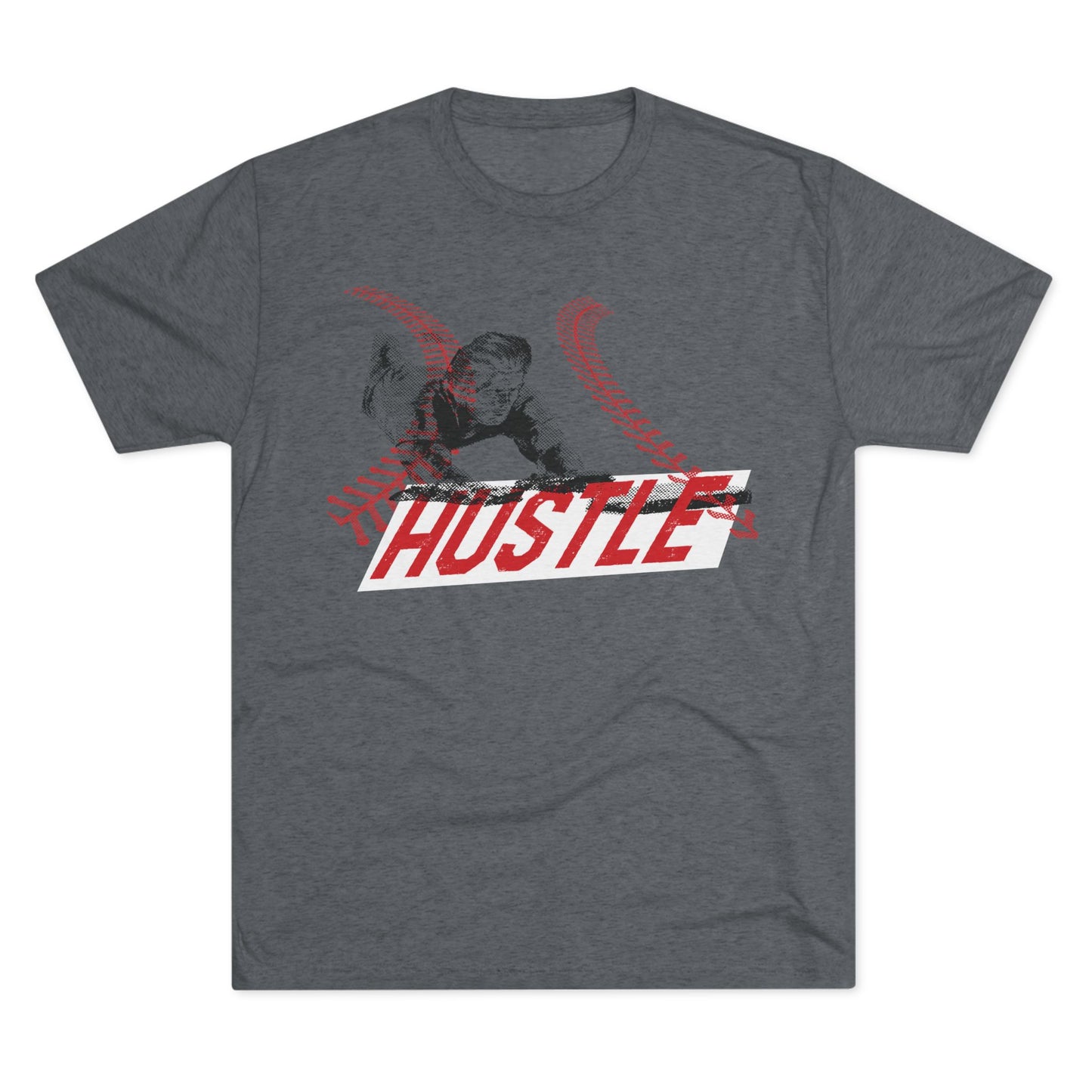 HUSTLE (threads)-Unisex Tri-Blend Crew Tee