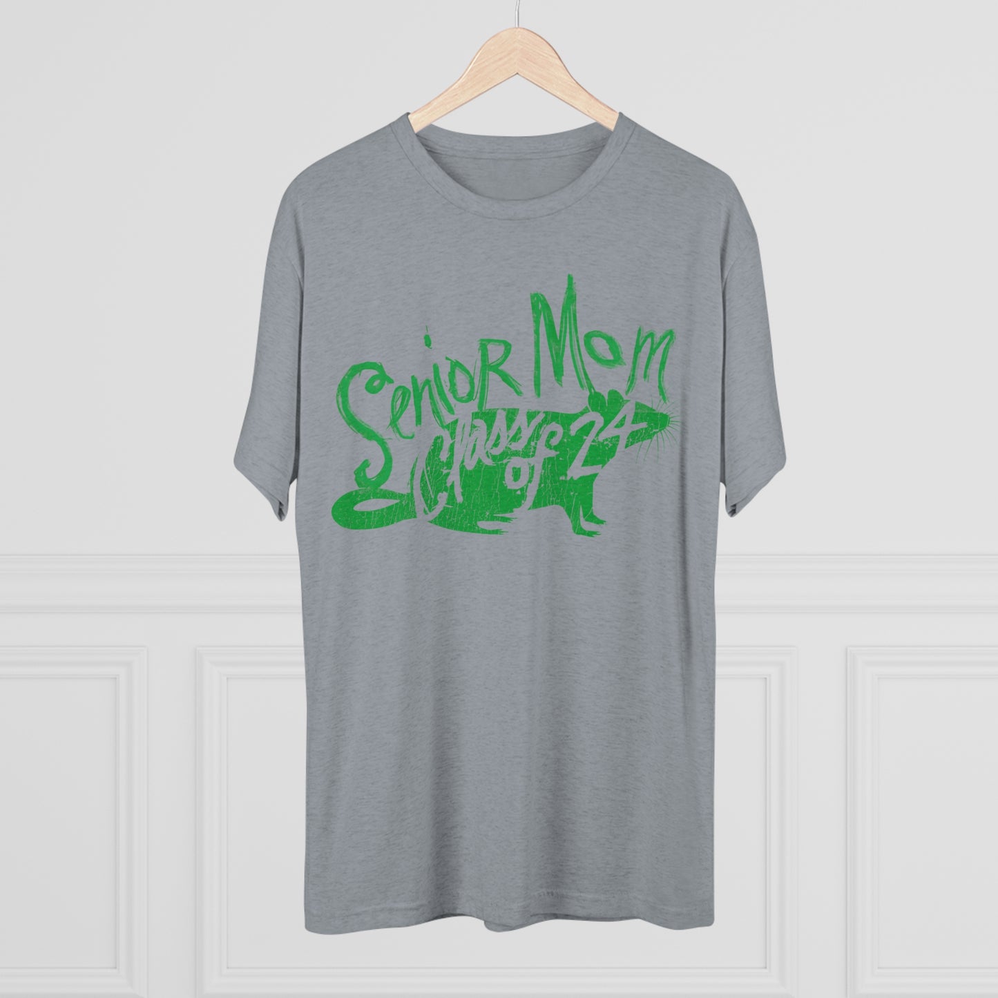 SENIOR MOM-CLASS OF 24 (GYM) RAT_ARNDT 73-Unisex Tri-Blend Crew Tee