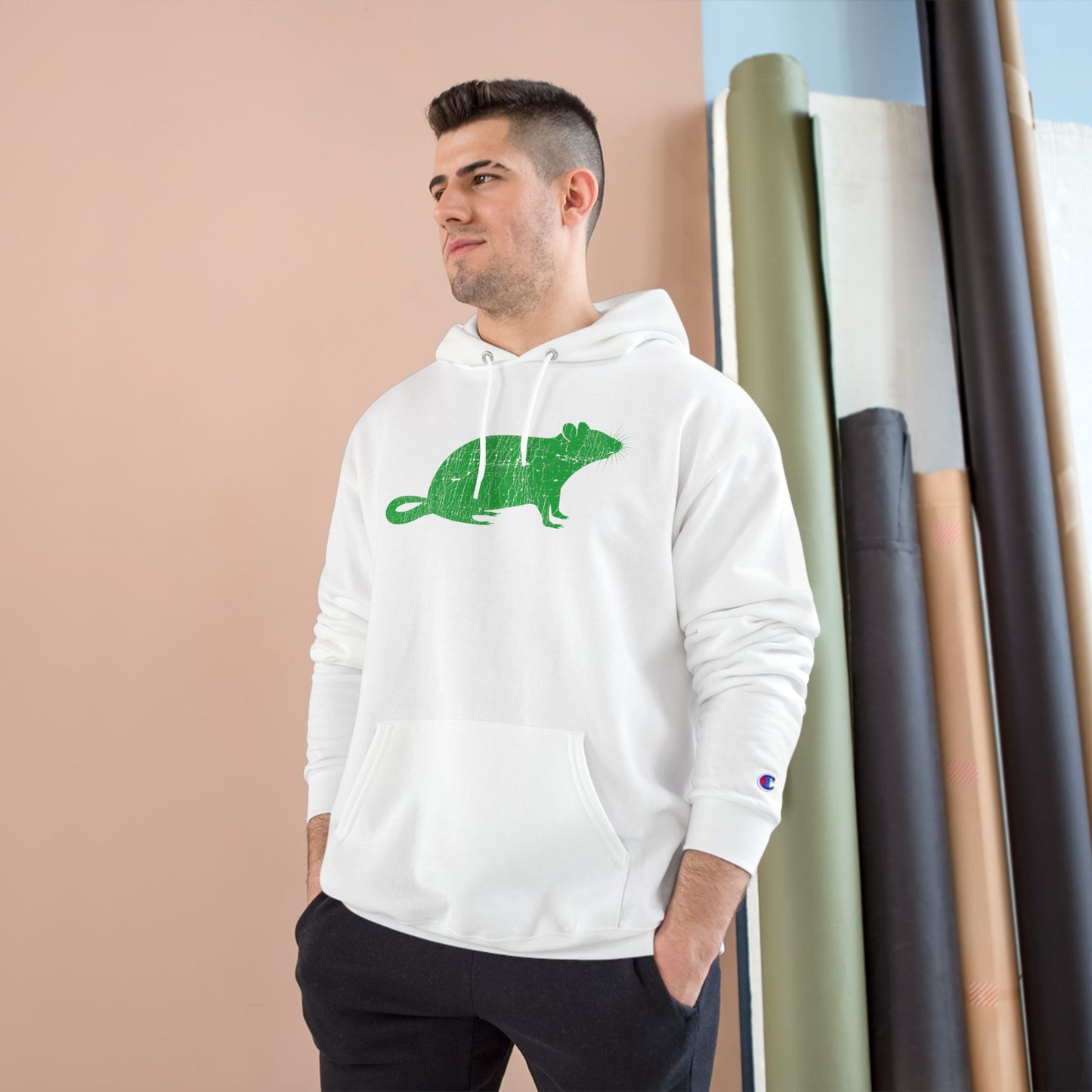 RAT DISTRESSED-Champion Hoodie