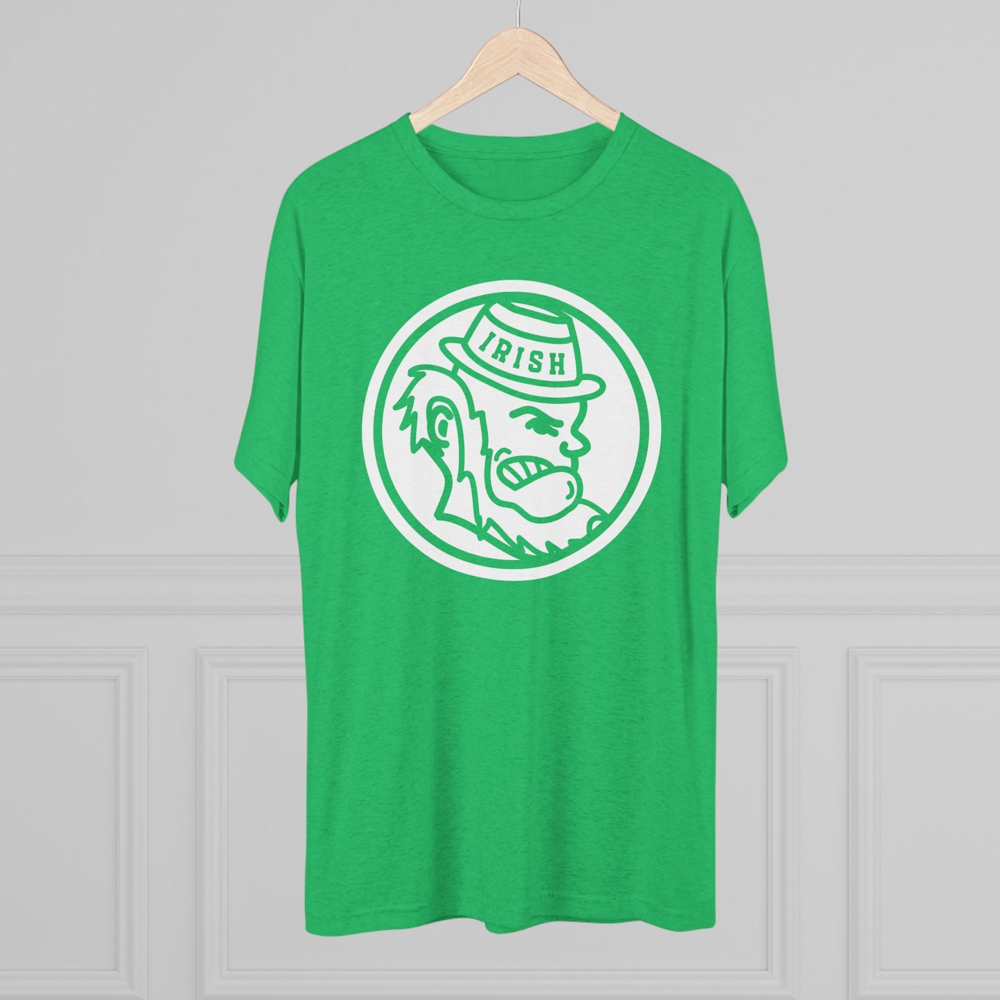 Leprechaun Medallion_White – Tee — Irish St. Patrick’s Day Graphic Shirt