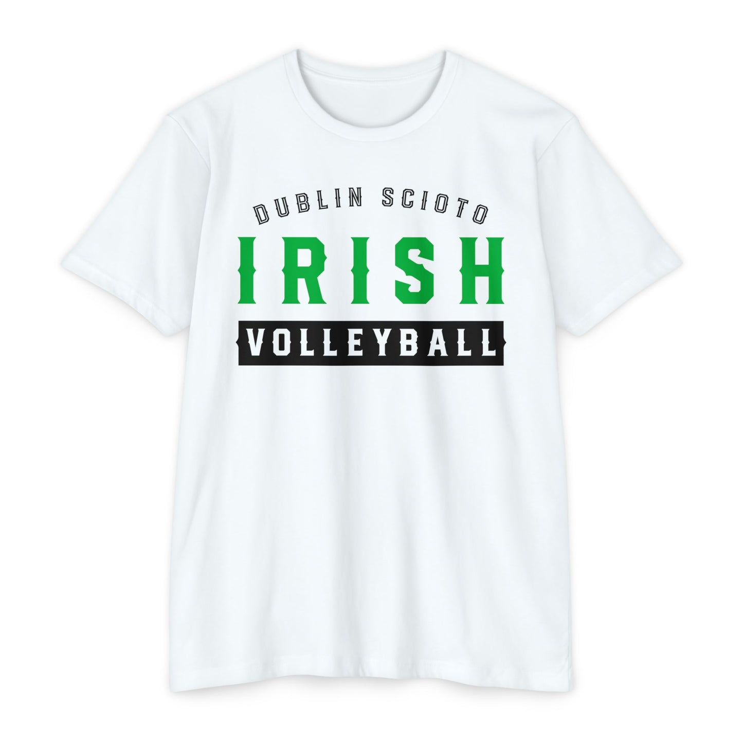 DUBLIN SCIOTO (arched type)_IRISH_VOLLEYBALL-Unisex CVC Jersey T-shirt