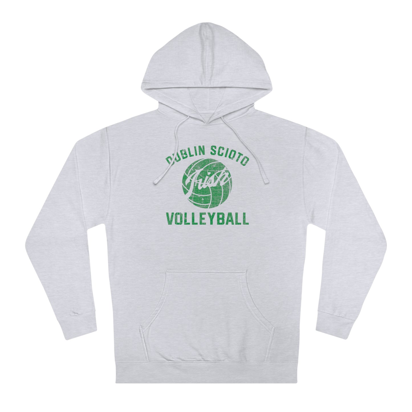 DUBLIN SCIOTO_IRISH VOLLEY BALL GRAPHIC_Distressed-Unisex Hooded Sweatshirt