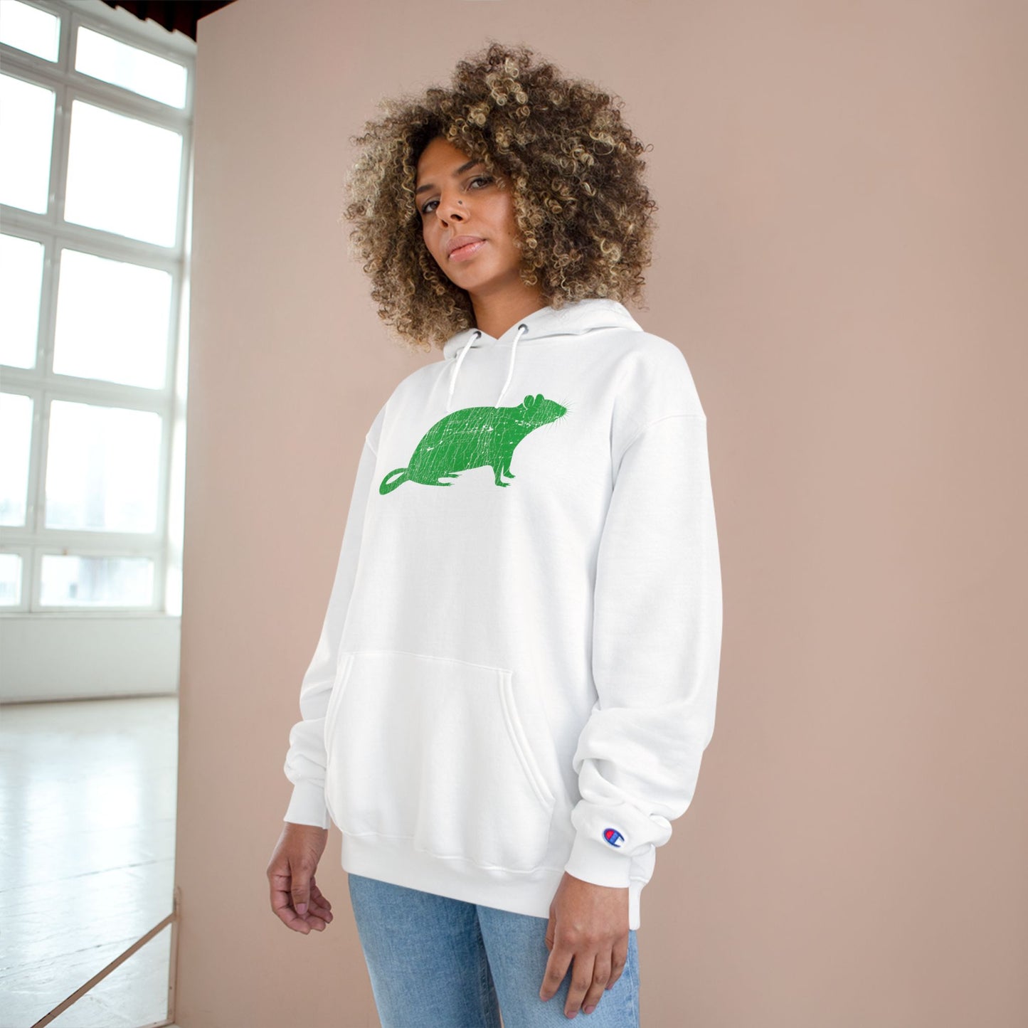RAT DISTRESSED-Champion Hoodie