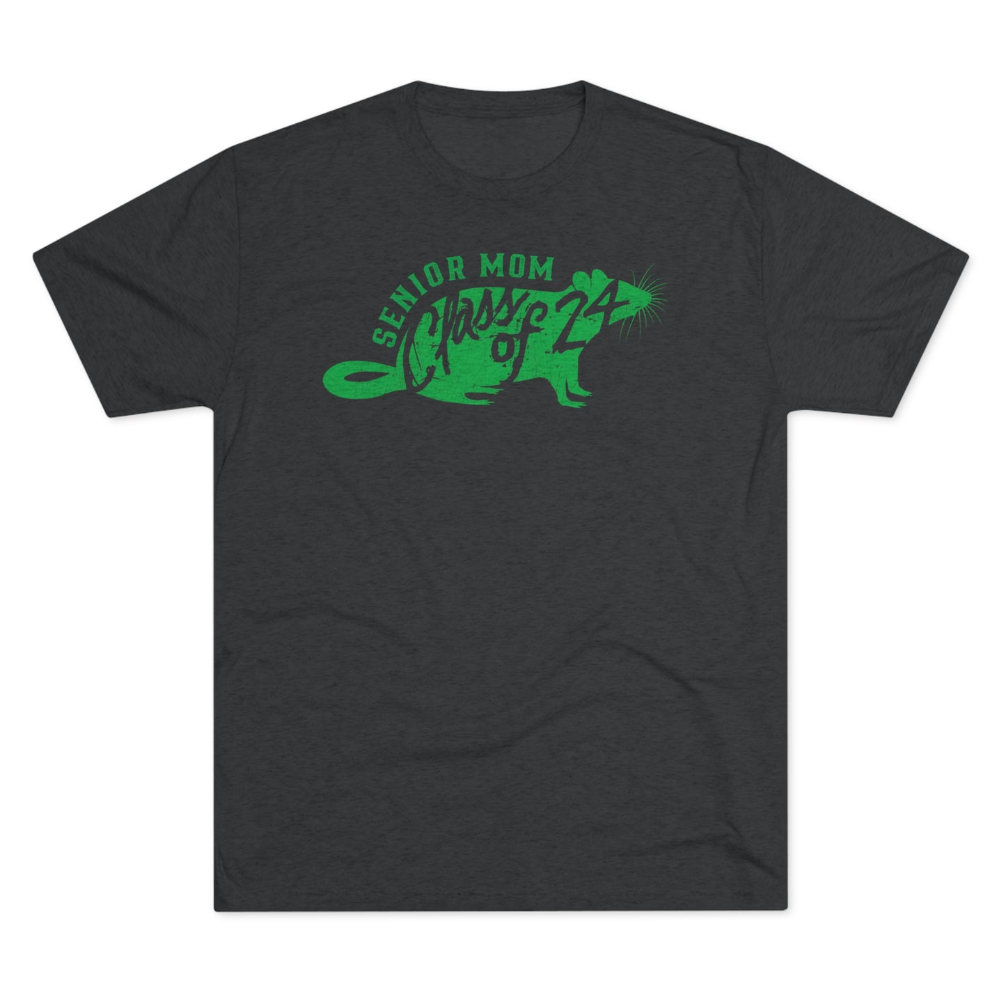 SENIOR MOM CLASS OF 24 (GYM) RAT_Unisex Tri-Blend Crew Tee