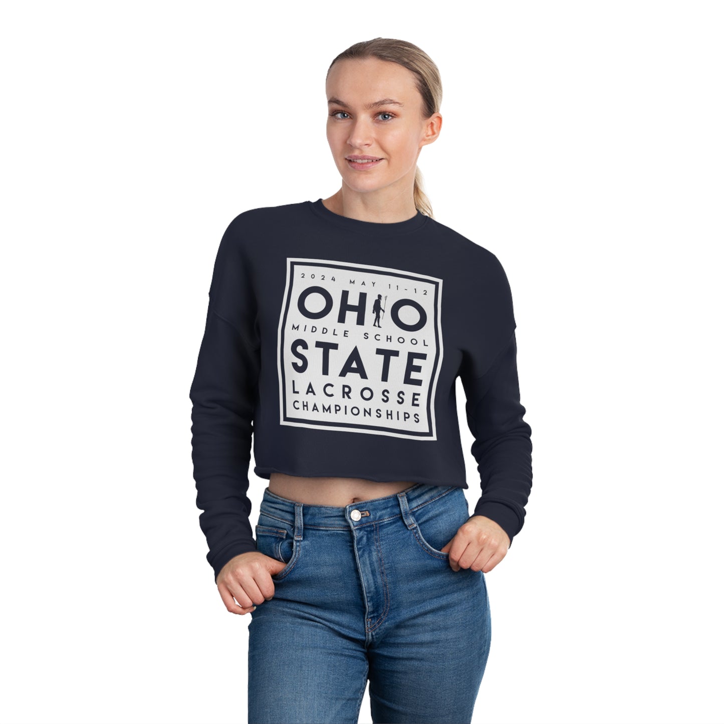 OHIO (PLAYER SUBSTITUTION) STATE LACROSSE CHAMPIONSHIPS-Women's Cropped Sweatshirt