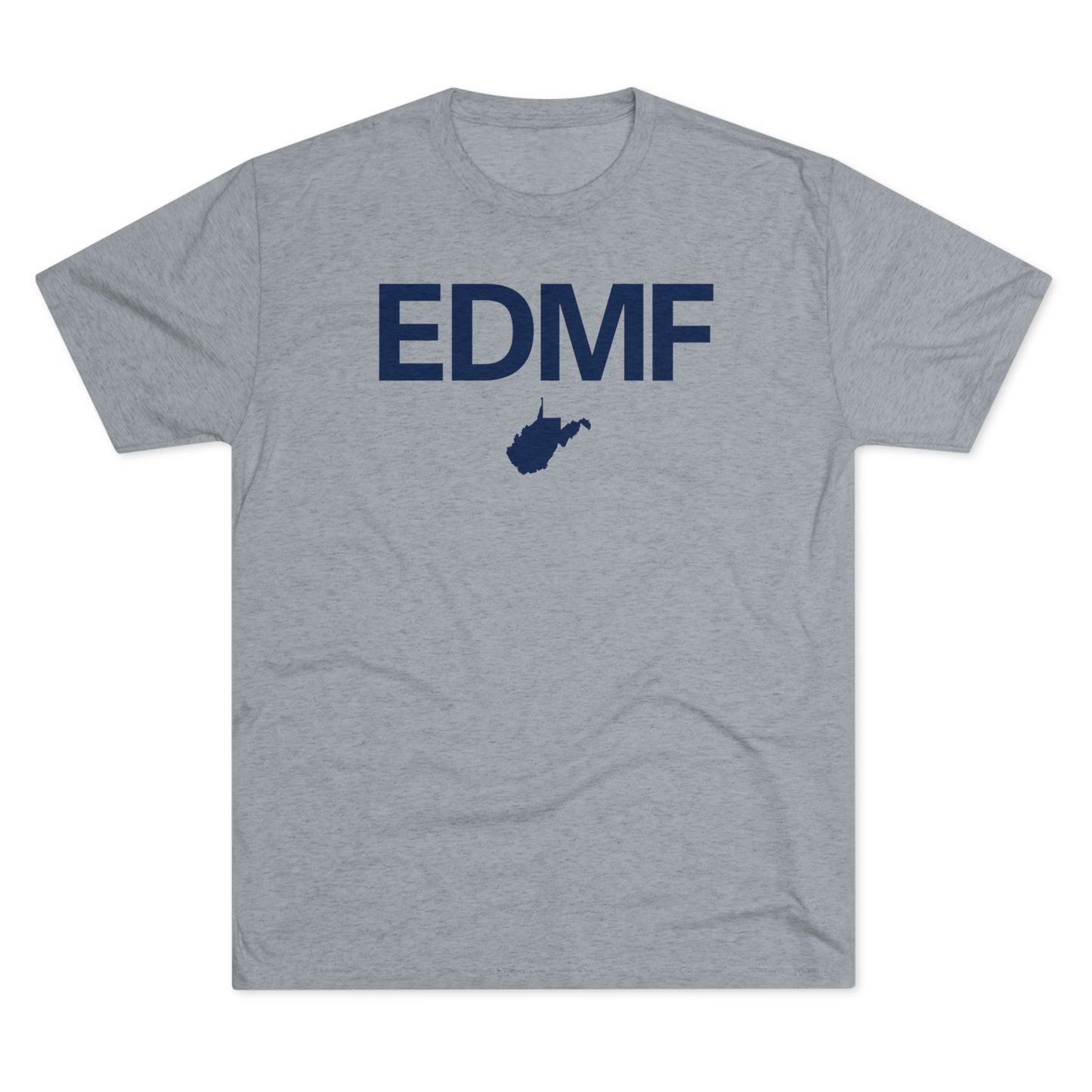 EDMF_WV STATE-BLUE-Unisex Tri-Blend Crew Tee