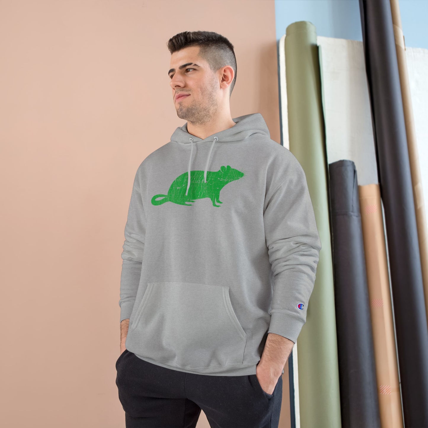 RAT DISTRESSED-Champion Hoodie