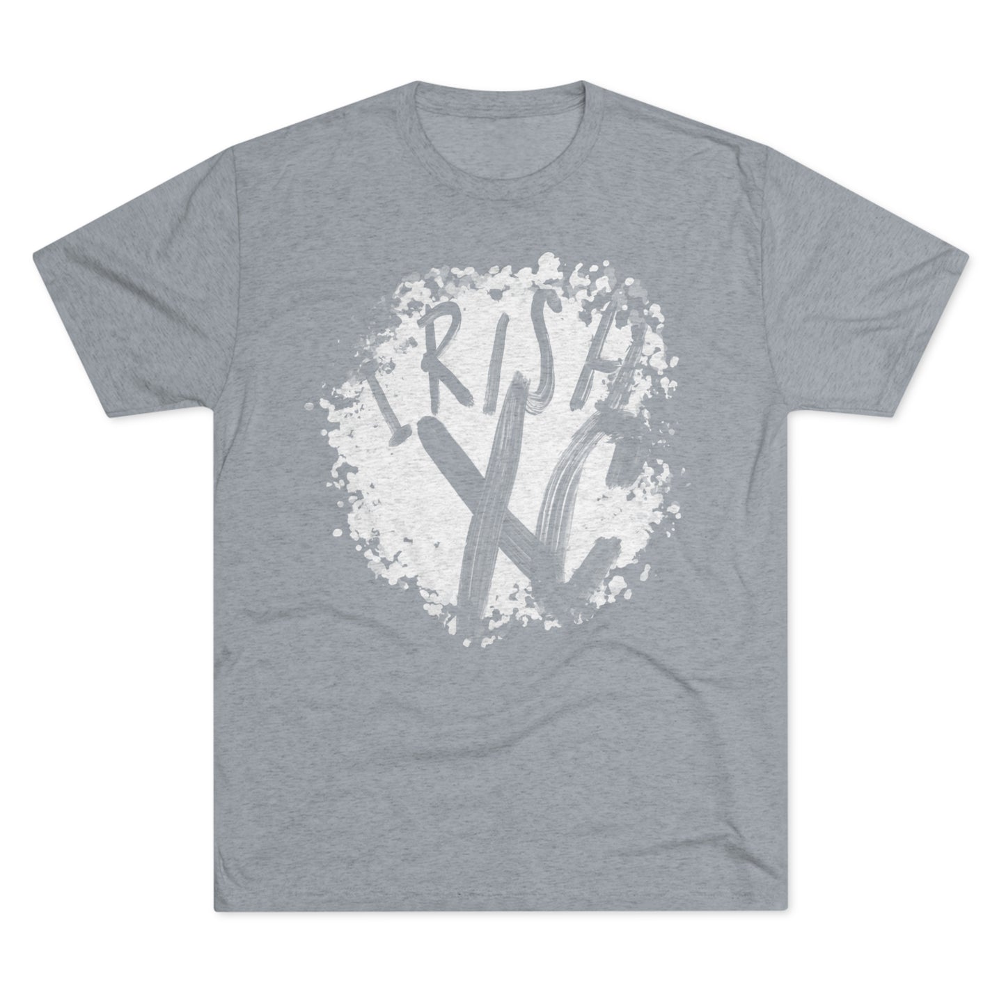 IRISH XC-PAINT SPLATTER-Unisex Tri-Blend Crew Tee