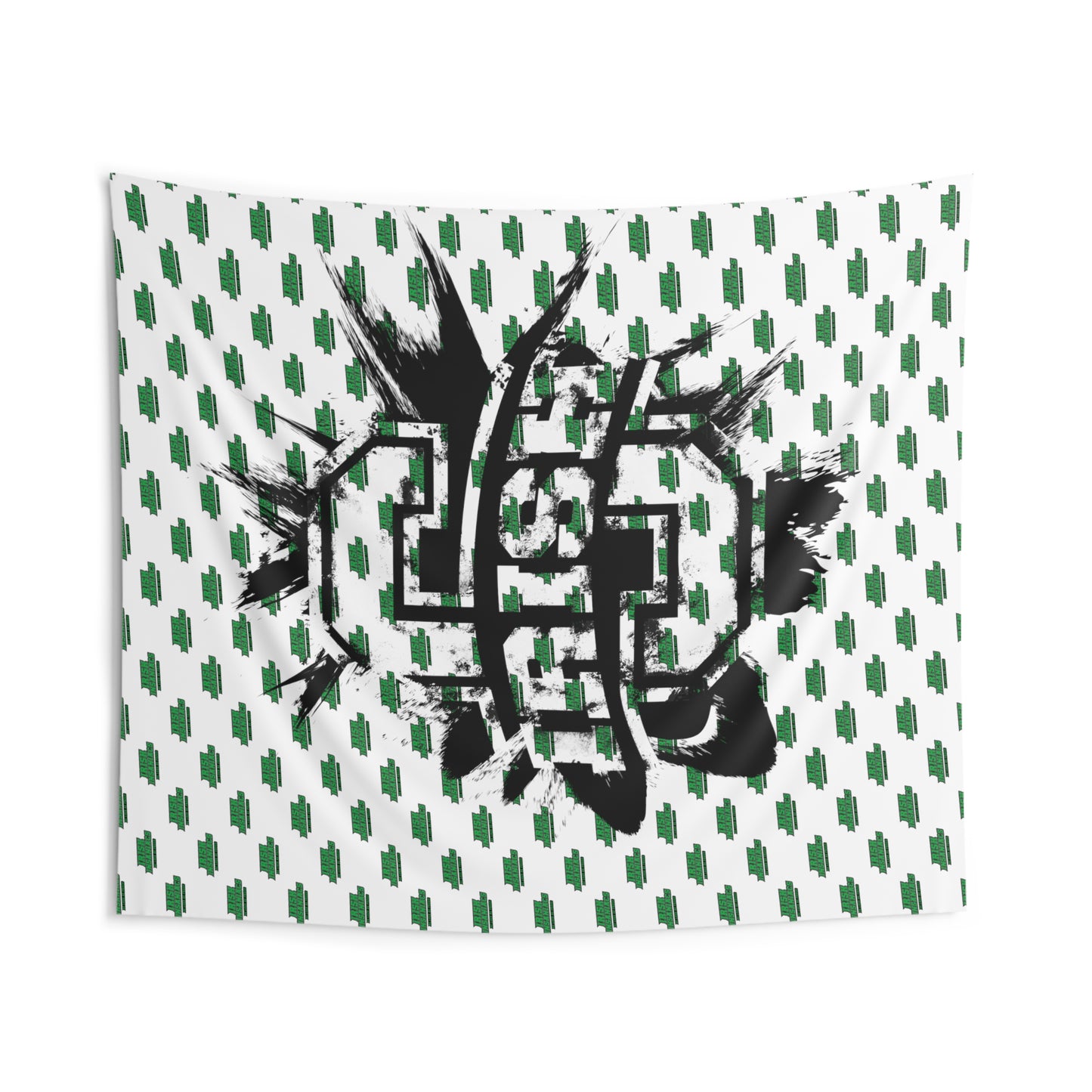 IRISH INSANIACS pattern_Splattered SCIOTO logo-Indoor Wall Tapestries