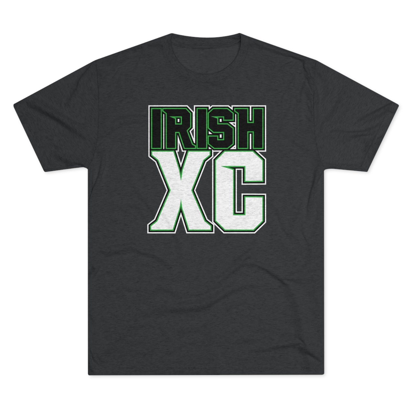 IRISH XC-stacked-Unisex Tri-Blend Crew Tee