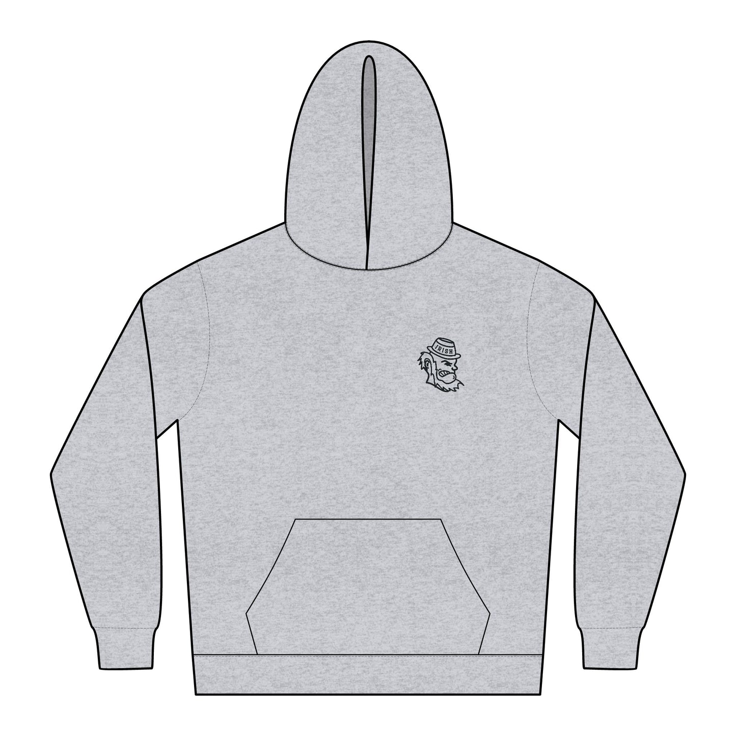 LEPRECHAUN ICON (embroidery) - Relaxed Hoodie