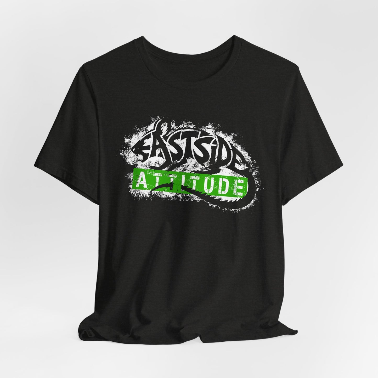 Eastside Attitude_White with kelly — Urban Streetwear T‑Shirt