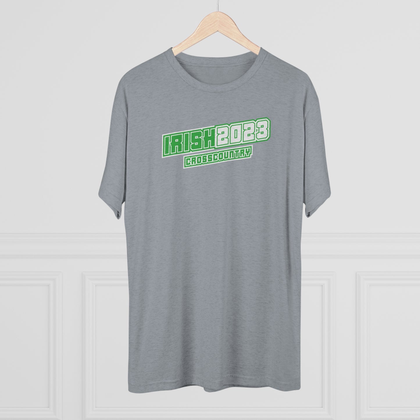 IRISH 2023_CC(front)_XC(back)-WINGED SPIKE-Unisex Tri-Blend Crew Tee