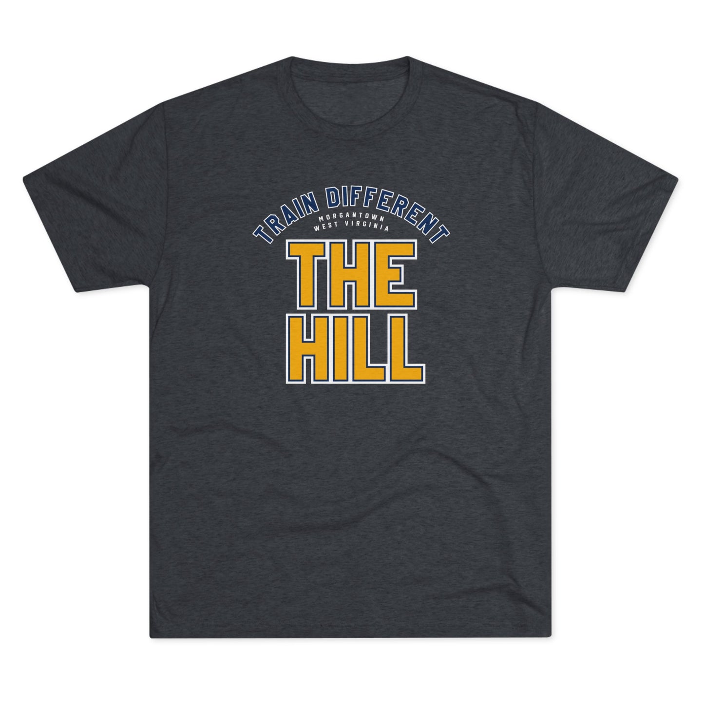TRAIN DIFFERENT_THE HILL-Unisex Tri-Blend Crew Tee
