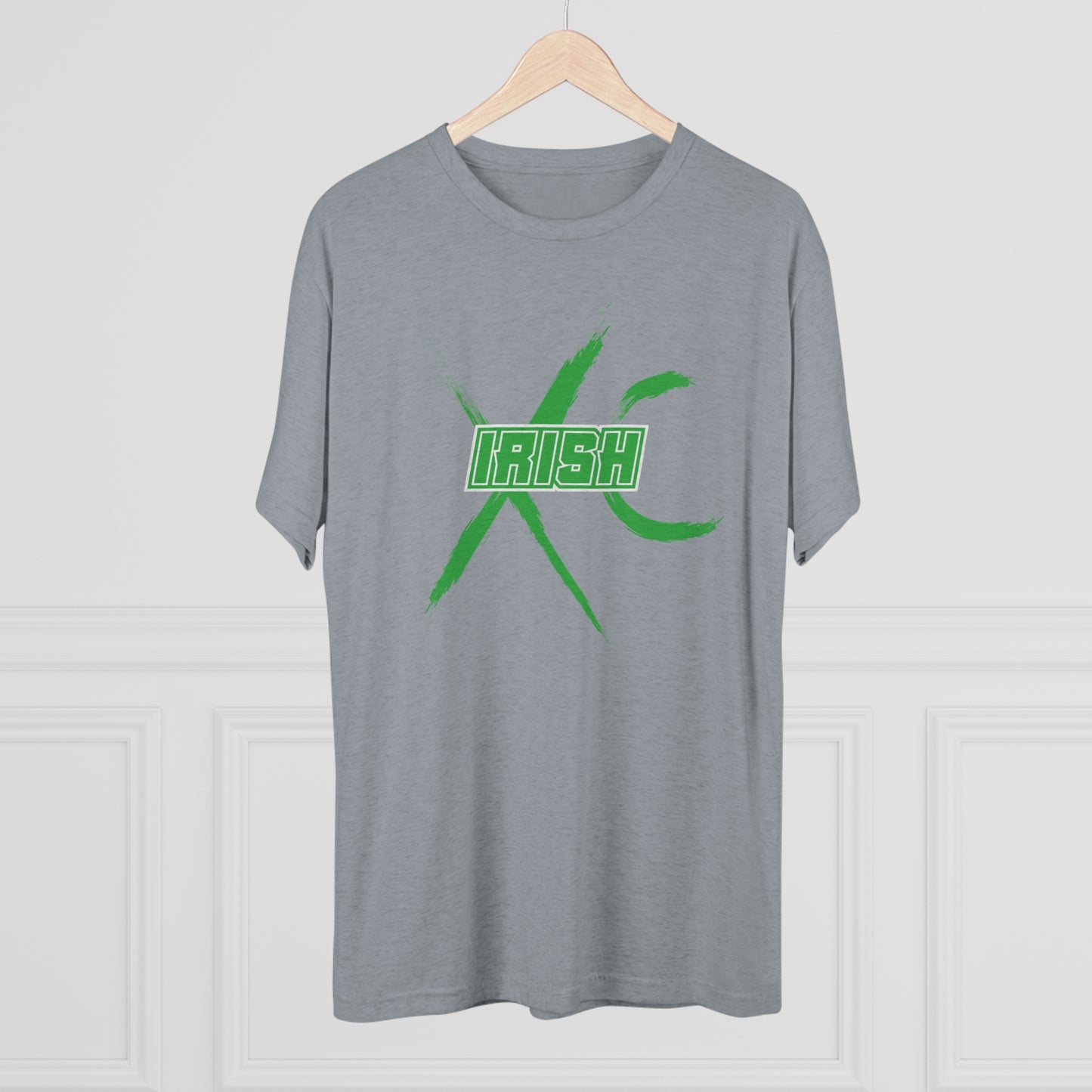 IRISH_XC brush stroke-Unisex Tri-Blend Crew Tee