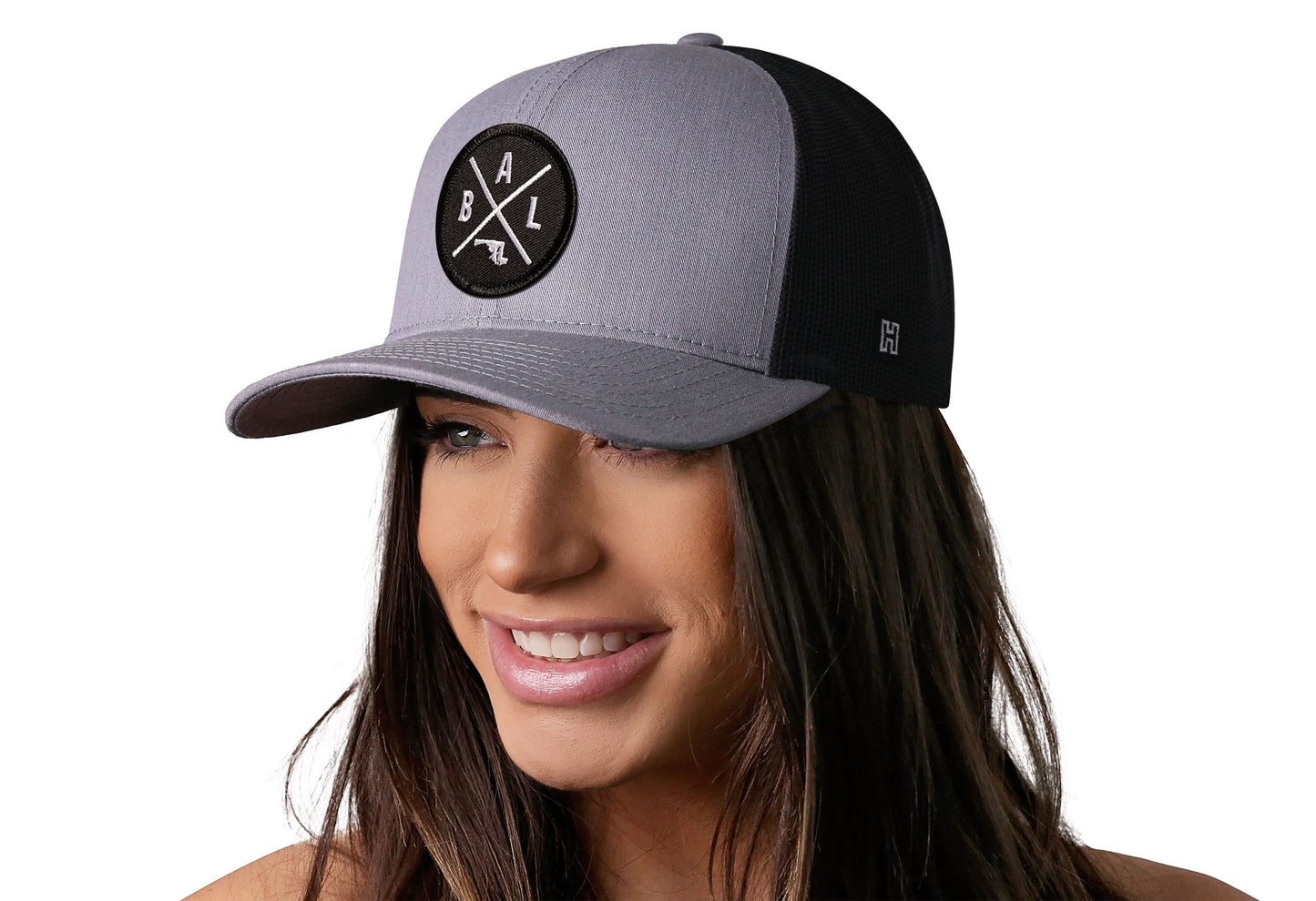 Baltimore Trucker Hat | Gray-Black BAL X Snapback