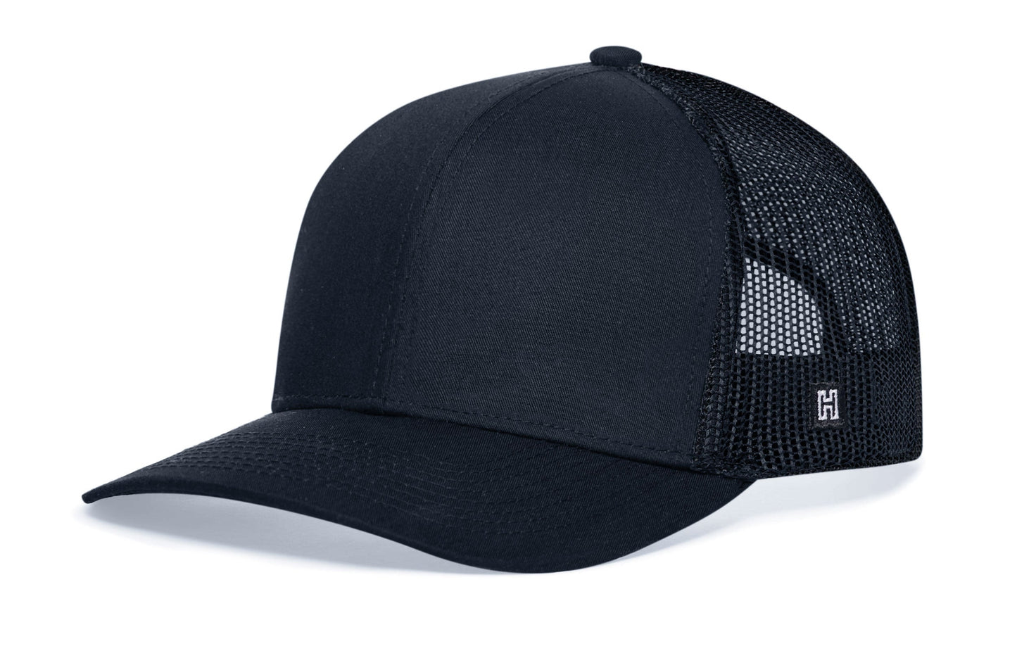 Blank Trucker Hat | Black Snapback