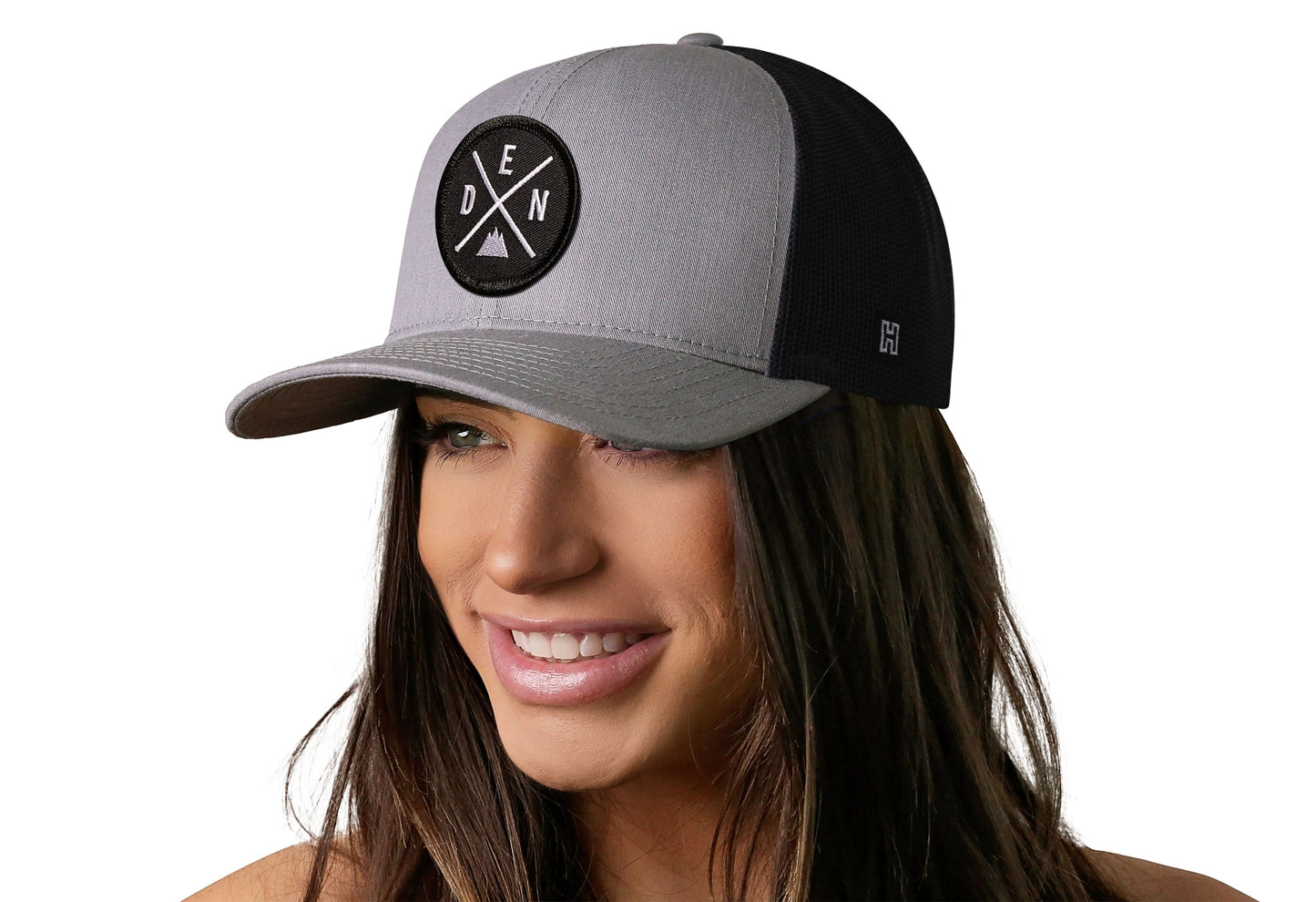 Denver Trucker Hat | Gray-Black DEN X Snapback
