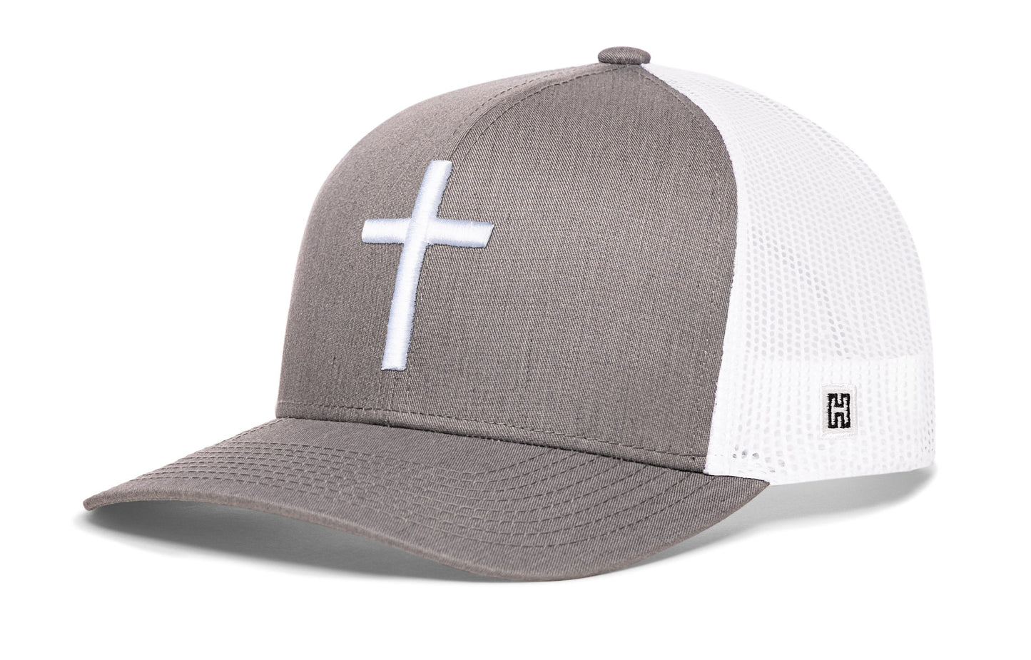 Cross Trucker Hat | Black bold cross Snapback