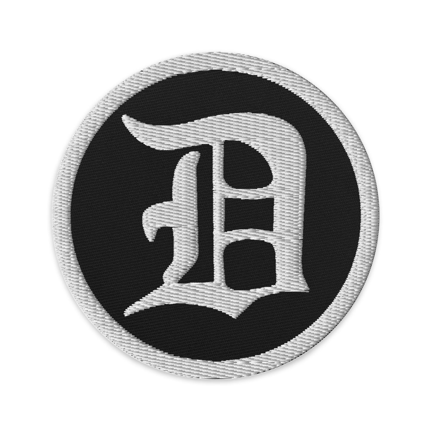 Script D-Embroidered patches