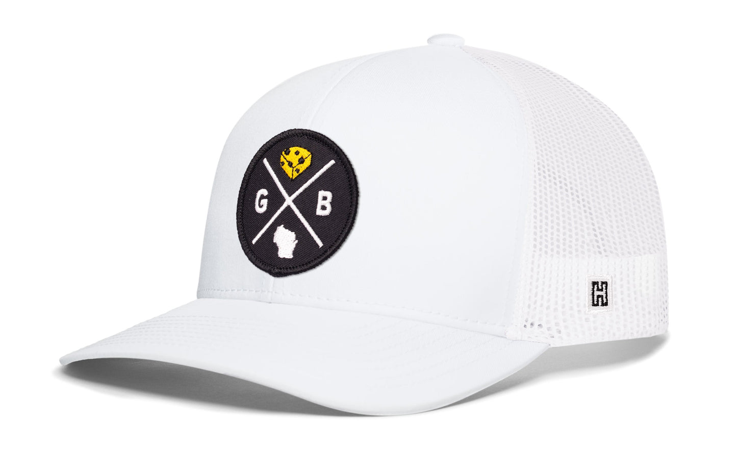Green Bay Trucker Hat | Black GB X Snapback