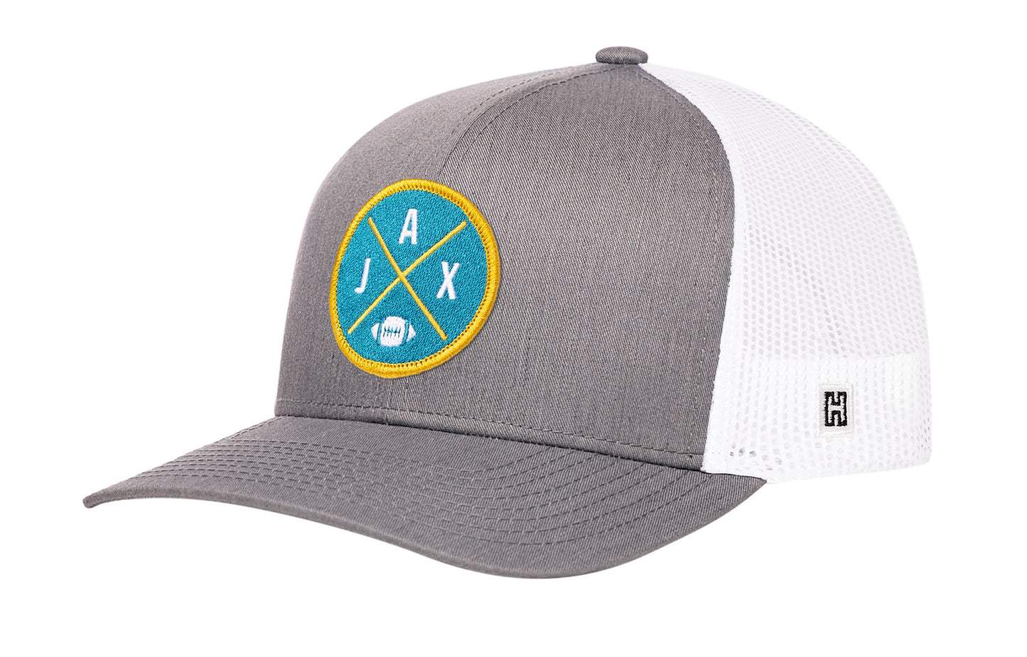Jacksonville Trucker Hat | Black JAX X Football Snapback