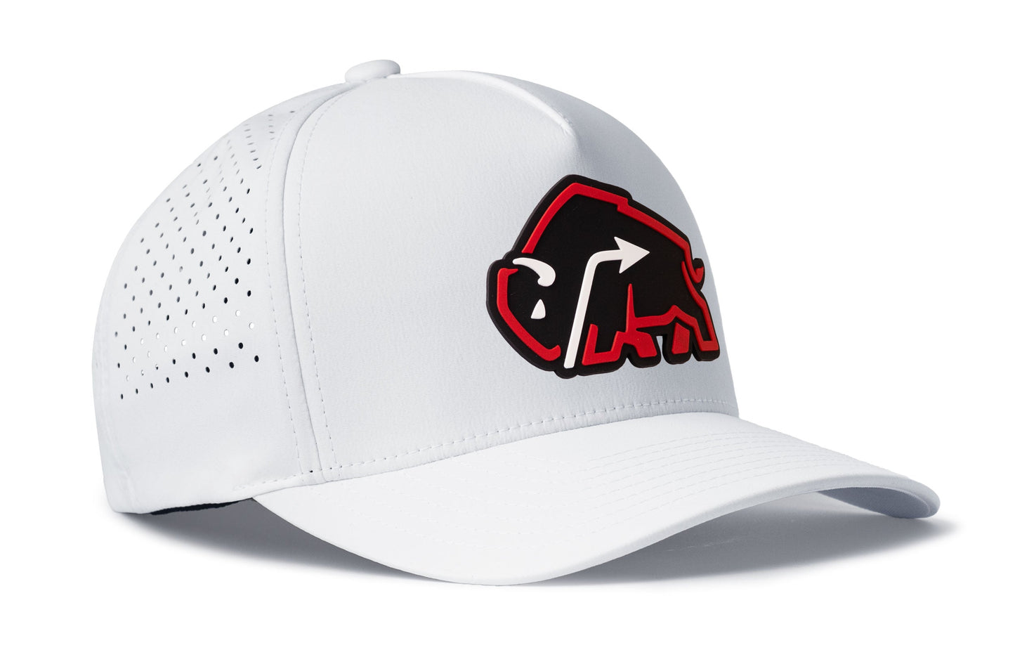 JBR x Haka Red Bison Performance 5-Panel Hat | Buffalo Flexfit Snapback