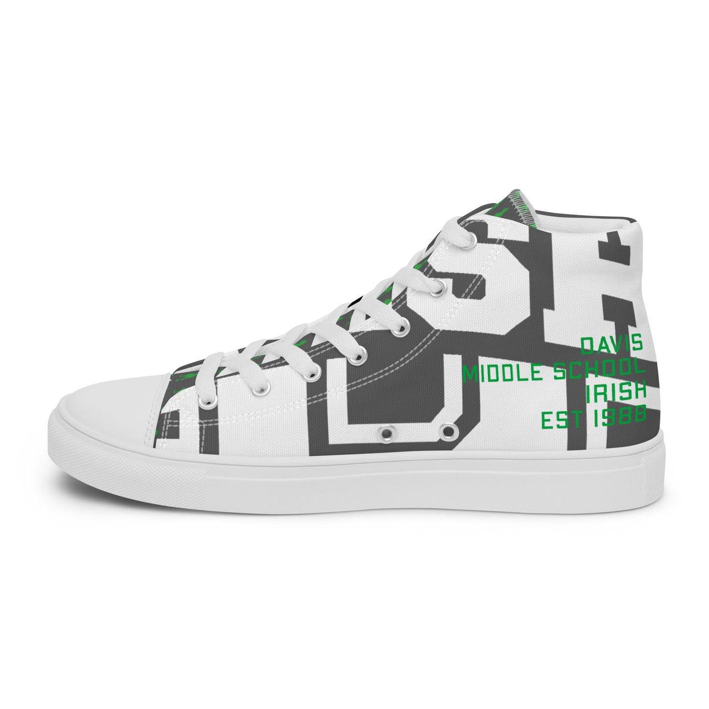 DAVIS MIDDLE SCHOOL_PRINCIPLE STEWART-Men’s high top canvas shoes