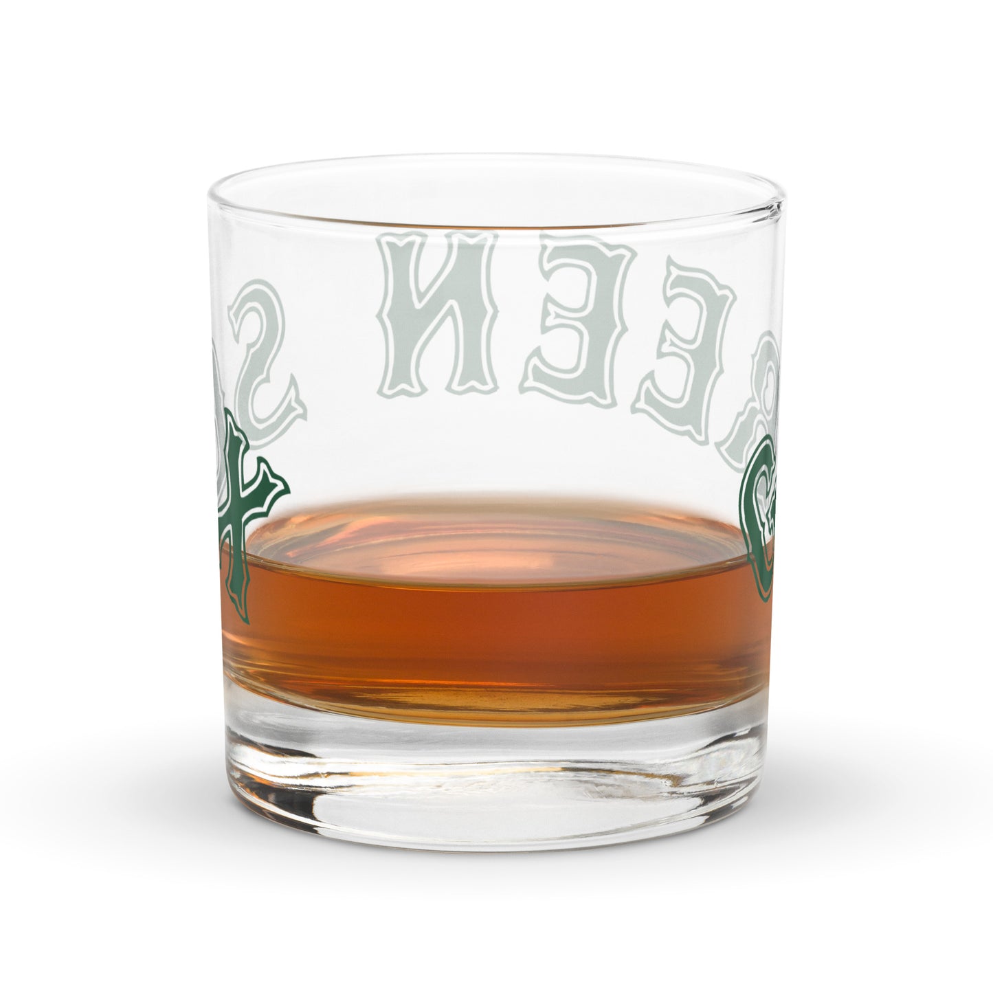 GREEN SOX (curved type)2 - Rocks glass