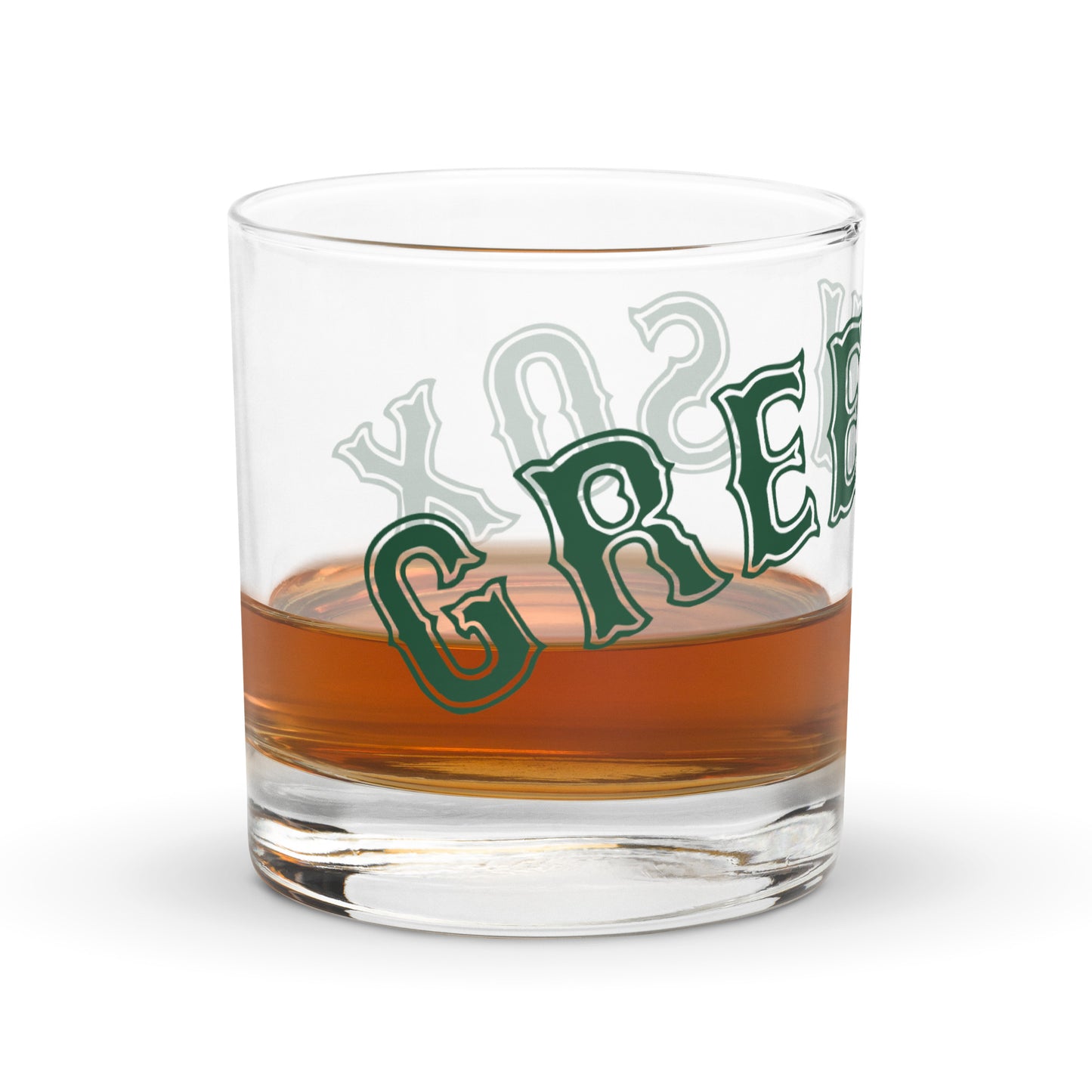 GREEN SOX (curved type)2 - Rocks glass
