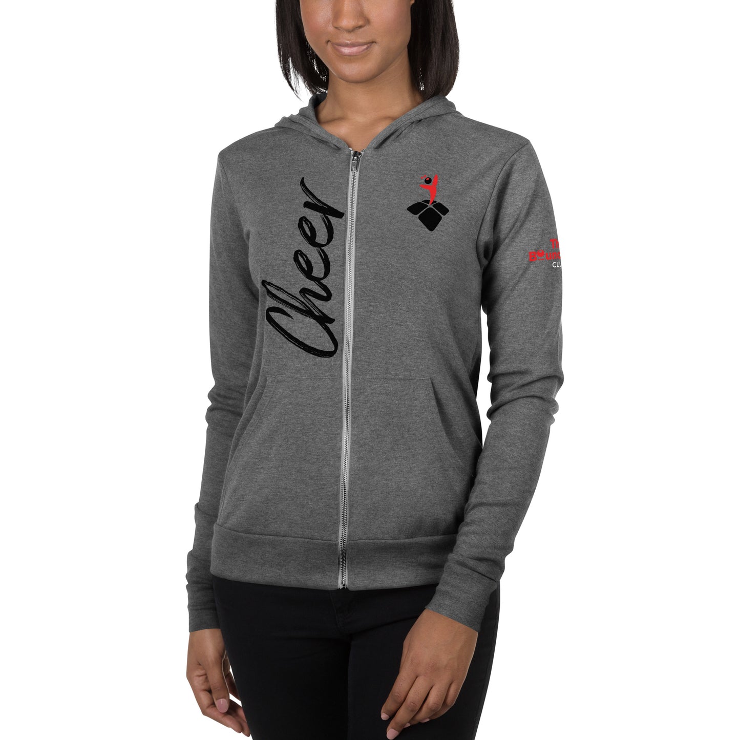 CHEER_TBC ICON (small left chest)-Unisex zip hoodie