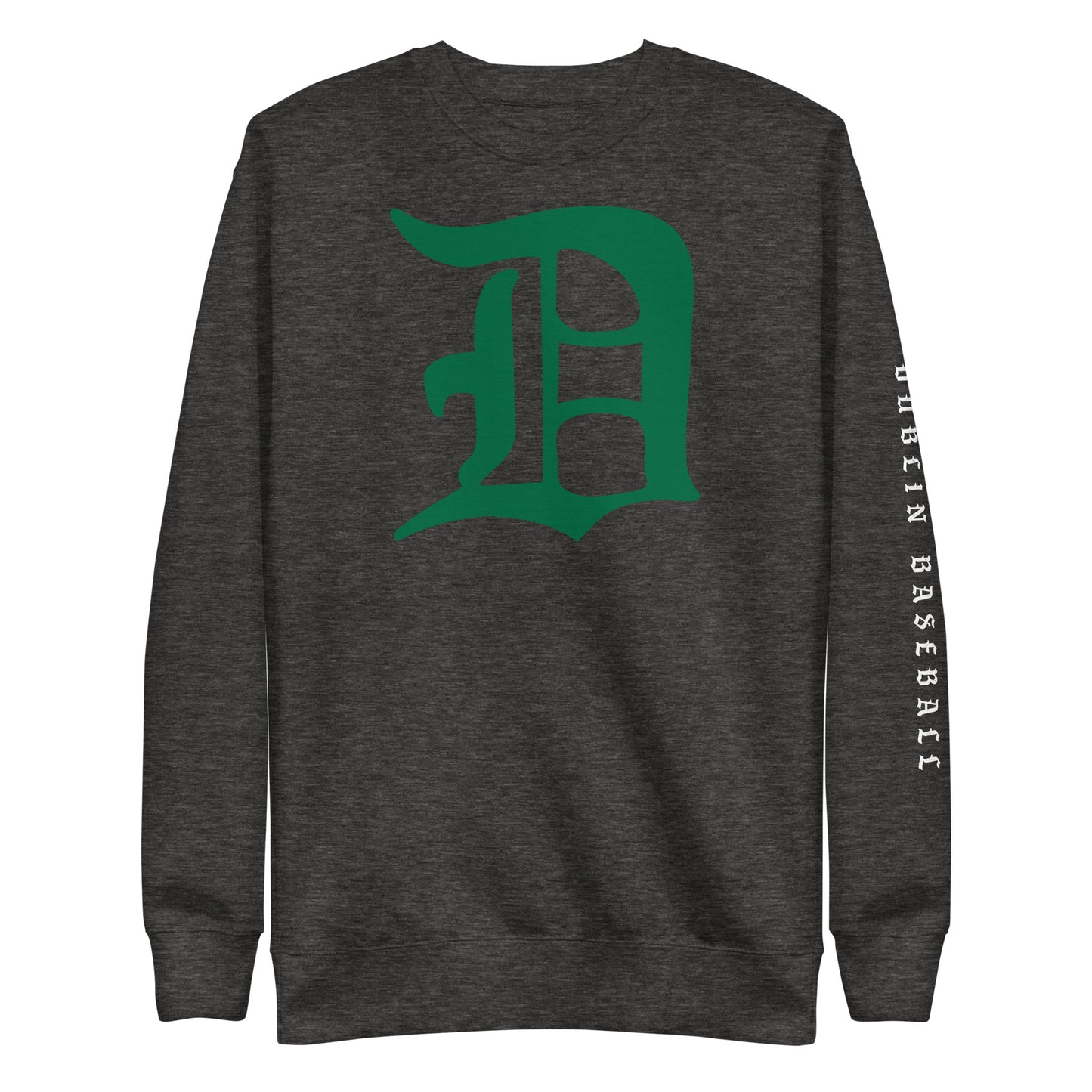 Script D_DUBLIN BASEBALL (sleeve)-Unisex Premium Sweatshirt