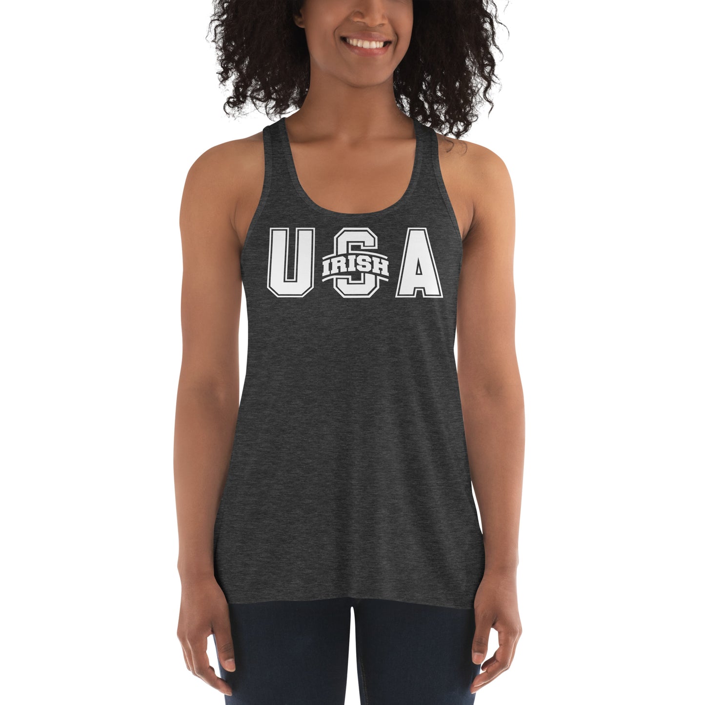 USA_SCIOTO LOGO-Women's Flowy Racerback Tank