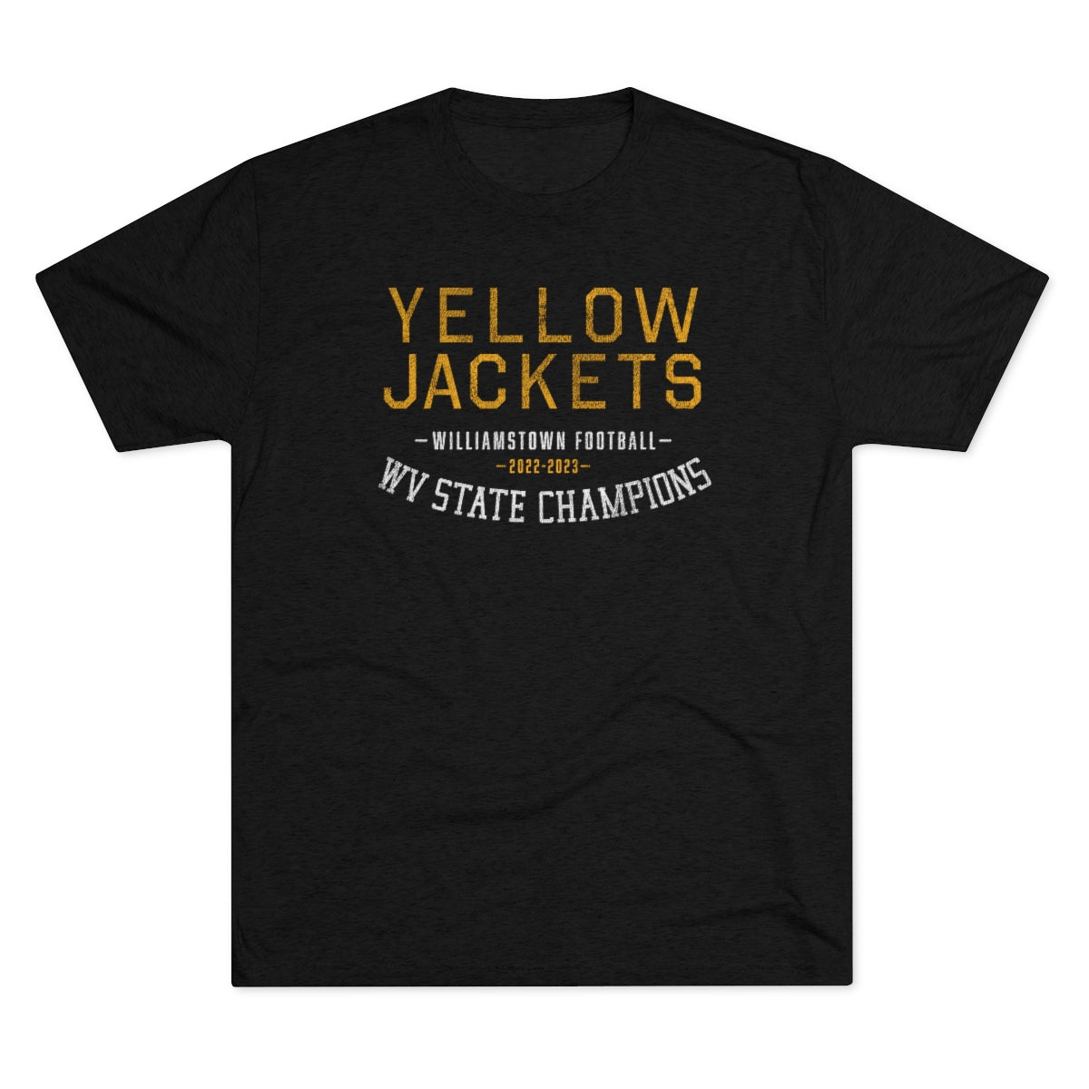 YELLOWJACKETS WV STATE CHAMPIONS-Unisex Tri-Blend Crew Tee