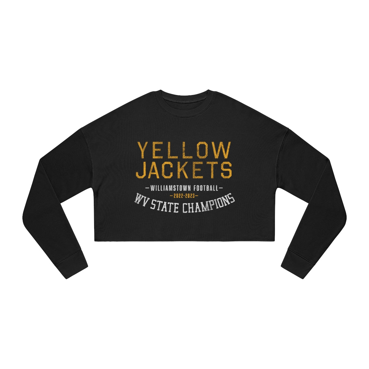 YELLOWJACKETS_2022-2023 WV STATE CHAMPIONS-Women's Cropped Sweatshirt