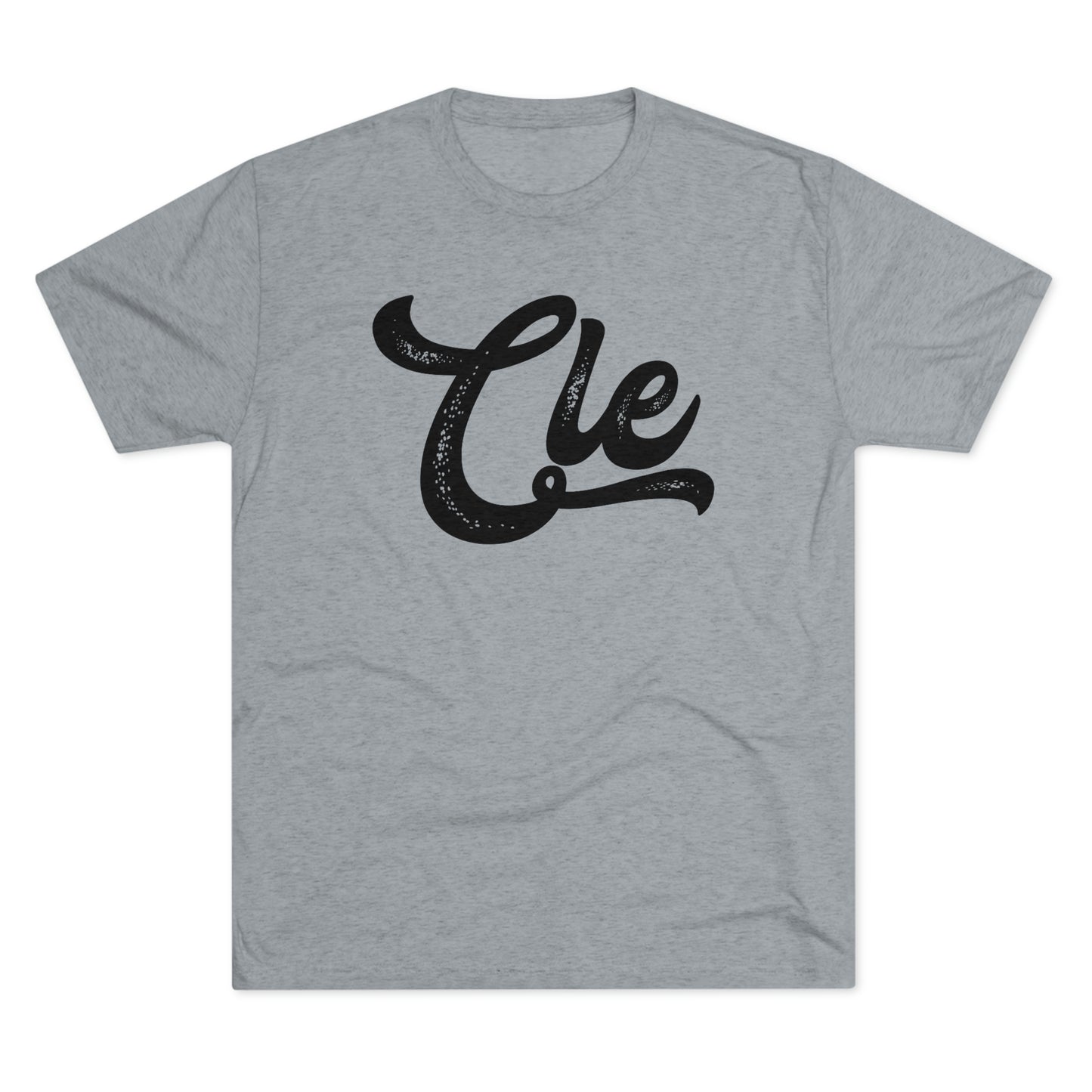CLE_SCRIPT-Unisex Tri-Blend Crew Tee