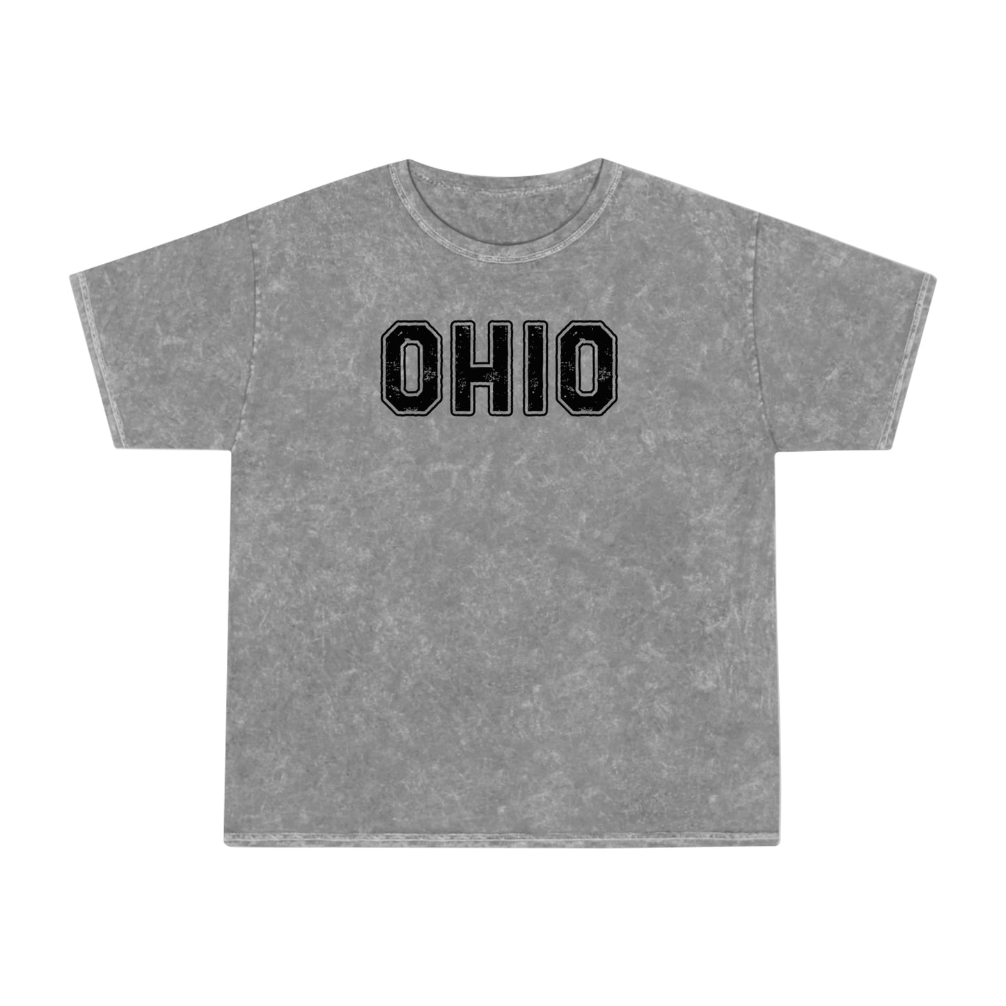 O H I O - MINERAL WASH-Unisex Mineral Wash T-Shirt